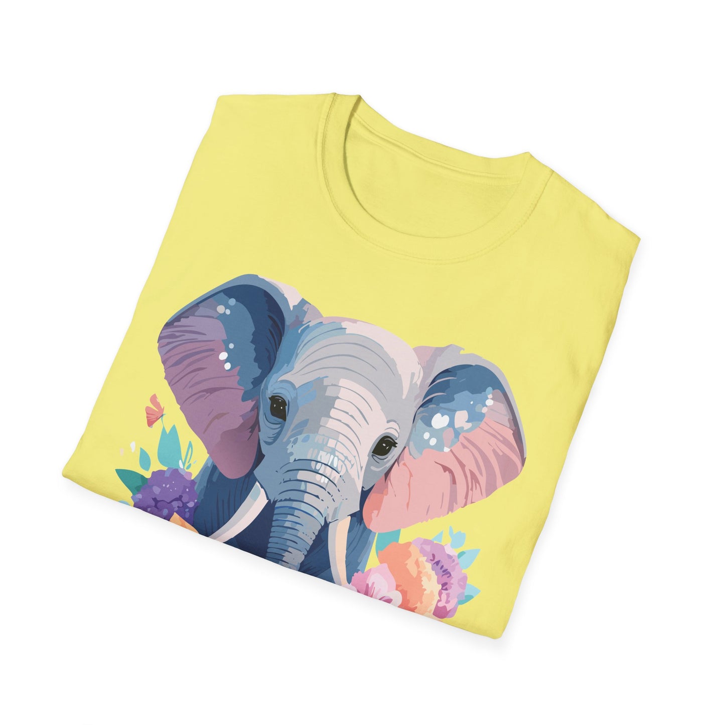 Elephant Shirt, T Shirt with Elephant, Elephant on T Shirt, T Shirt with Animation, Animals Tee Shirt