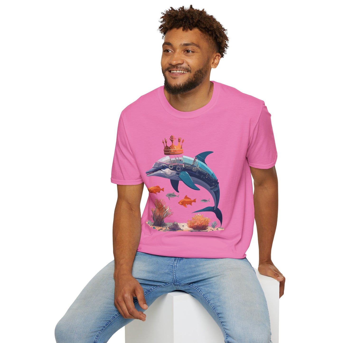 Dolphin Shirts, Shirt with Dolphin, Fish Tee Shirt, Animal Shirt