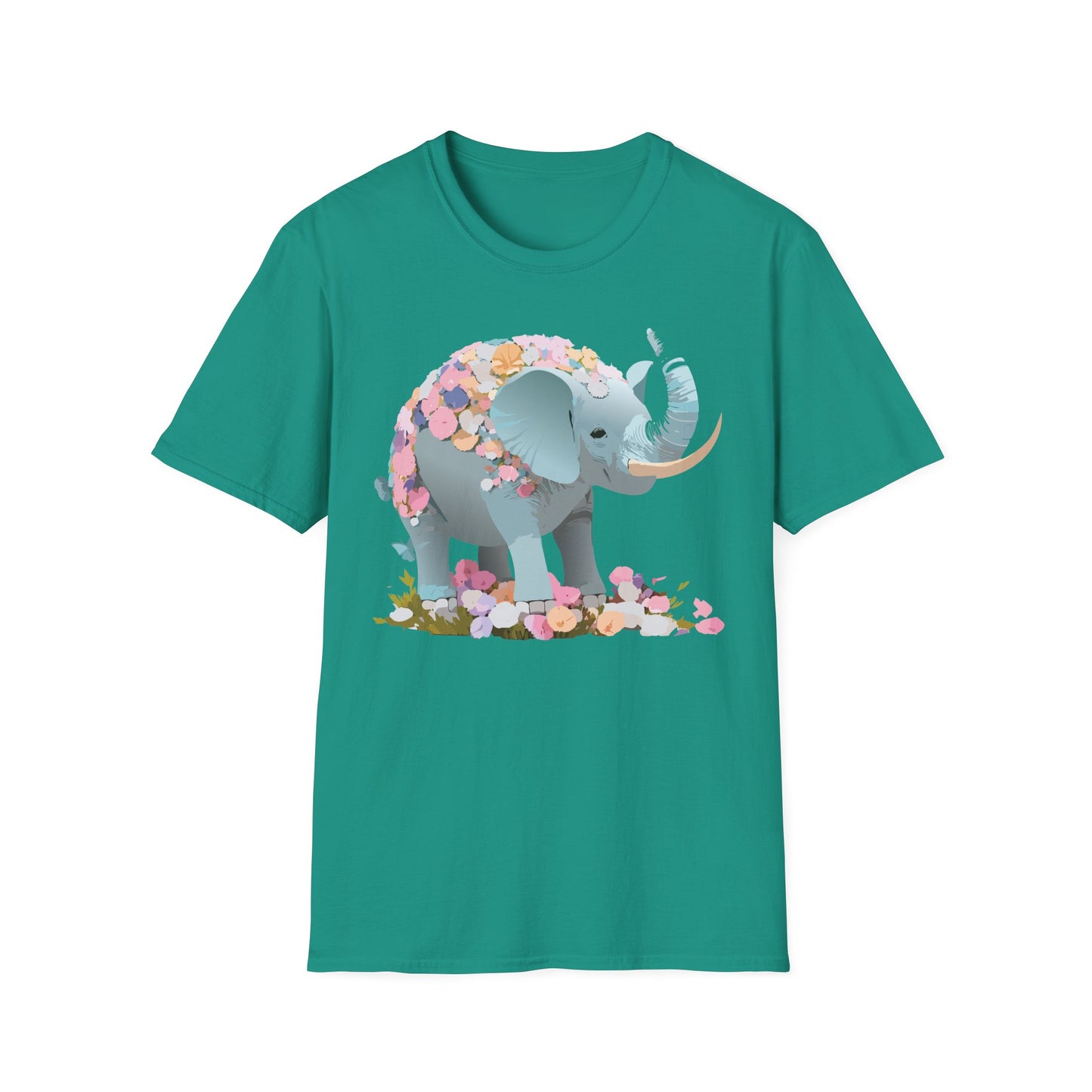 Elephant Shirt, T Shirt with Elephant, Elephant on T Shirt, T Shirt with Animation, Animals Tee Shirt