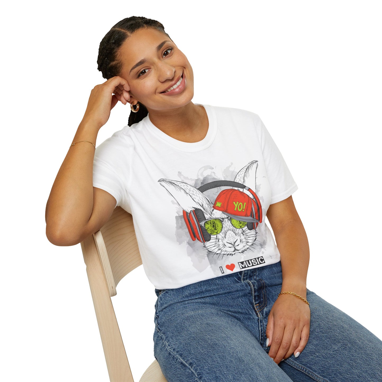 I love Music Animals Shirts, Shirt with Animals, Animals with Headphones Shirt