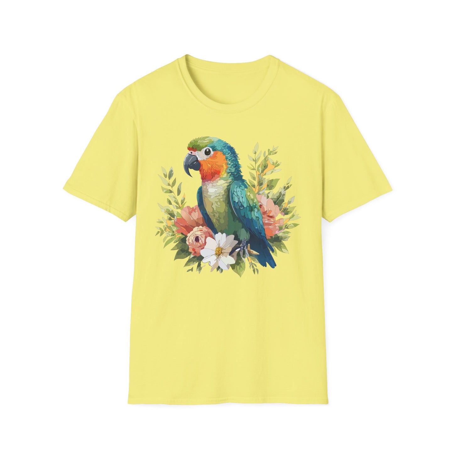 Bird T-Shirt, Floral Bird T Shirt, Shirt with Bird, Shirt with Animal