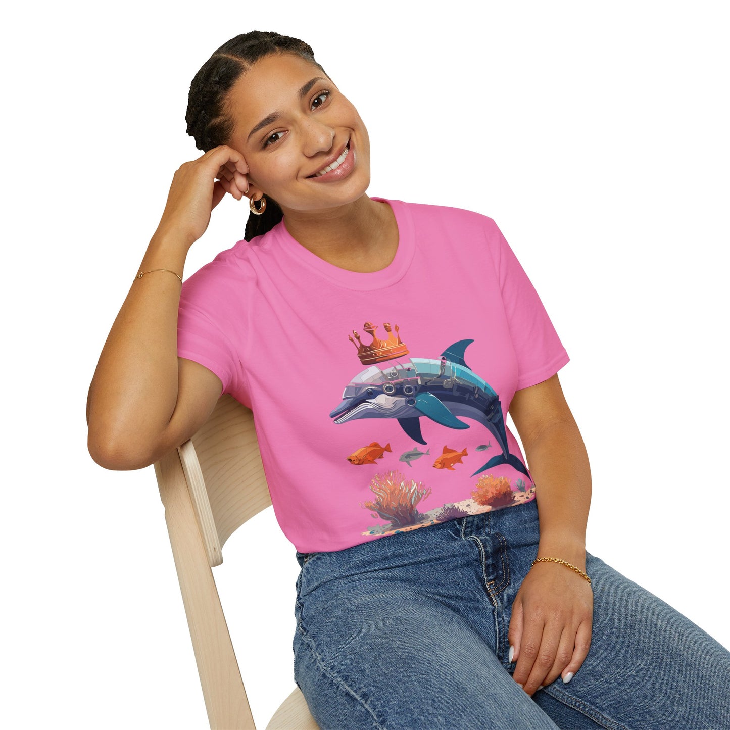 Dolphin Shirts, Shirt with Dolphin, Fish Tee Shirt, Animal Shirt