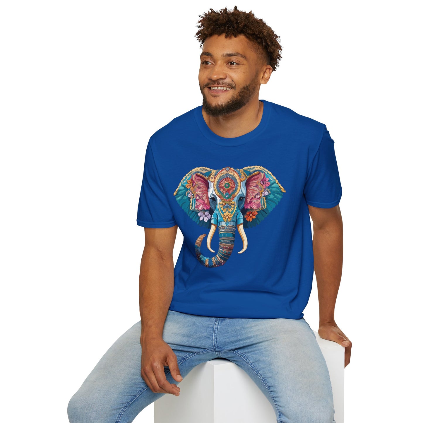 Elephant Shirt, T Shirt with Elephant, Elephant on T Shirt, T Shirt with Animation, Animals Tee Shirt