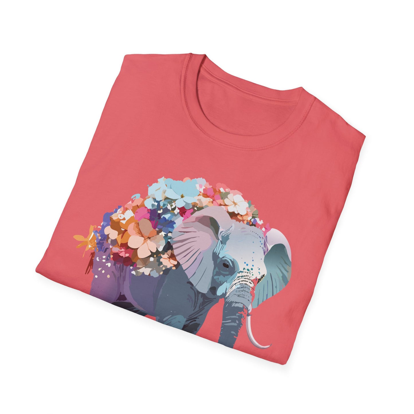 Elephant Shirt, T Shirt with Elephant, Elephant on T Shirt, T Shirt with Animation, Animals Tee Shirt