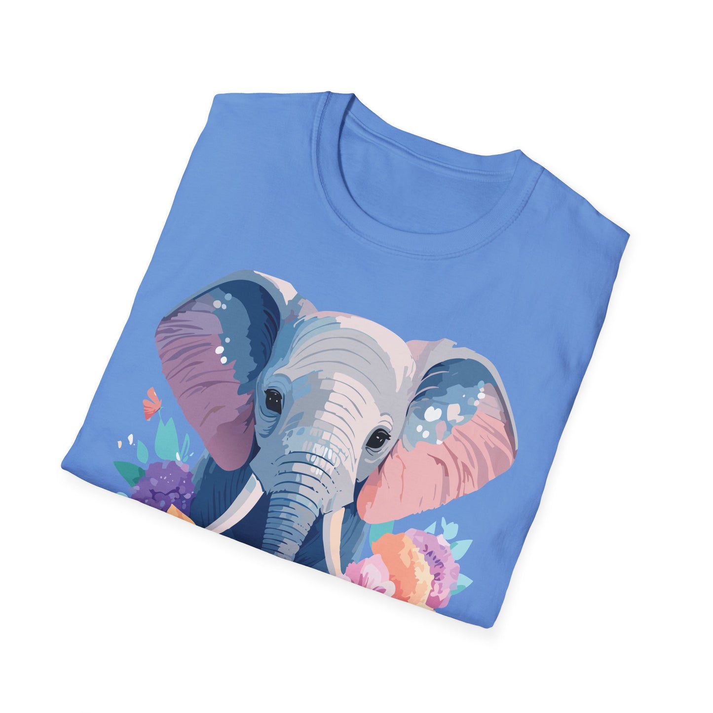 Elephant Shirt, T Shirt with Elephant, Elephant on T Shirt, T Shirt with Animation, Animals Tee Shirt