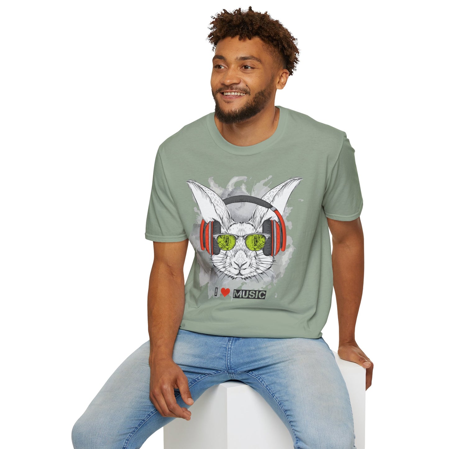 I love Music Animals Shirts, Shirt with Animals, Animals with Headphones Shirt