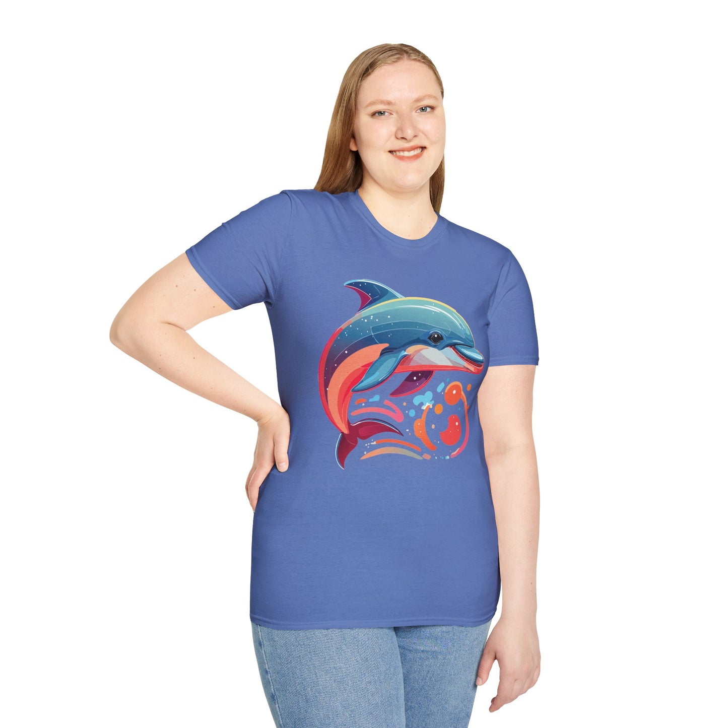 Dolphin Shirts, Shirt with Dolphin, Fish Tee Shirt, Animal Shirt