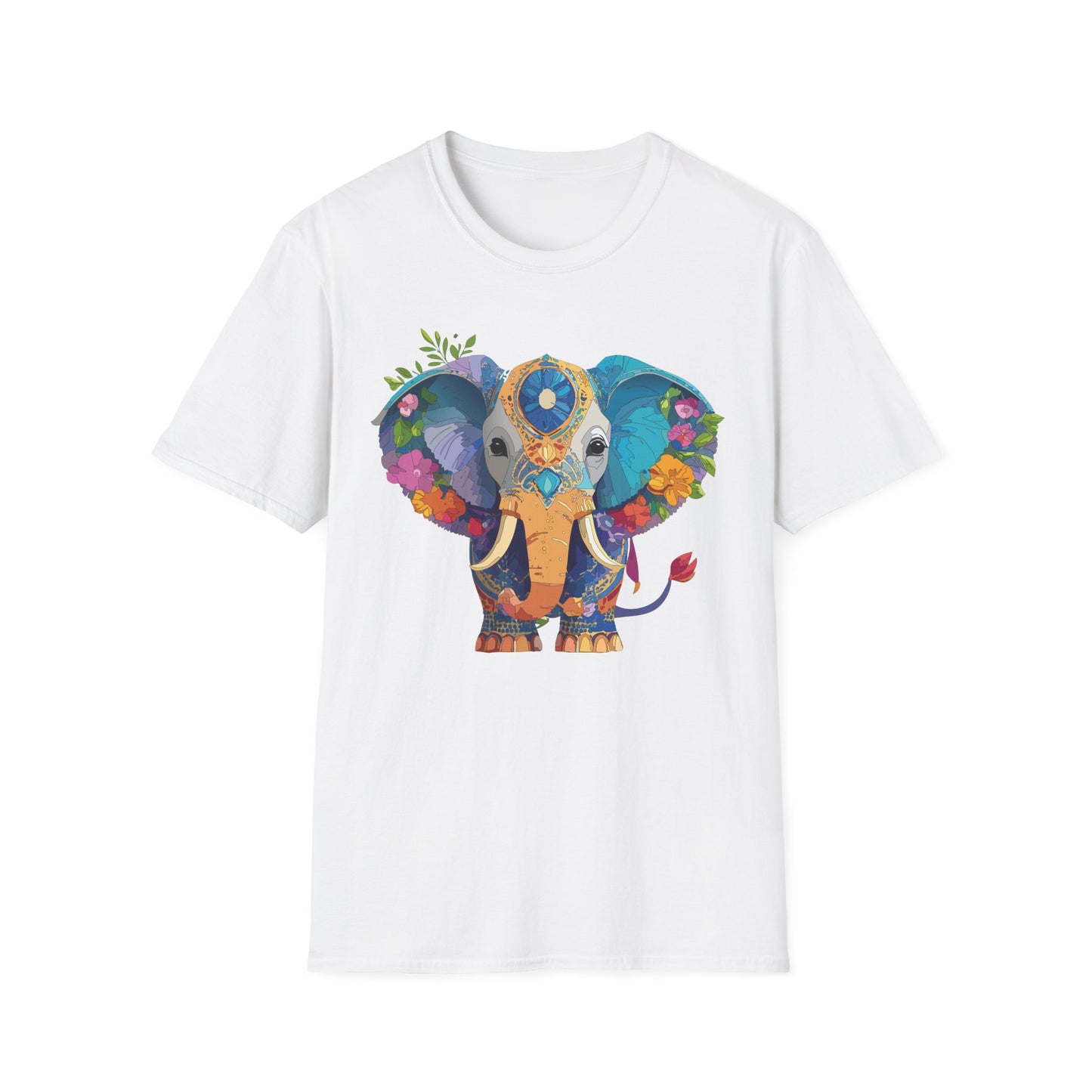Elephant Shirt, T Shirt with Elephant, Elephant on T Shirt, T Shirt with Animation, Animals Tee Shirt