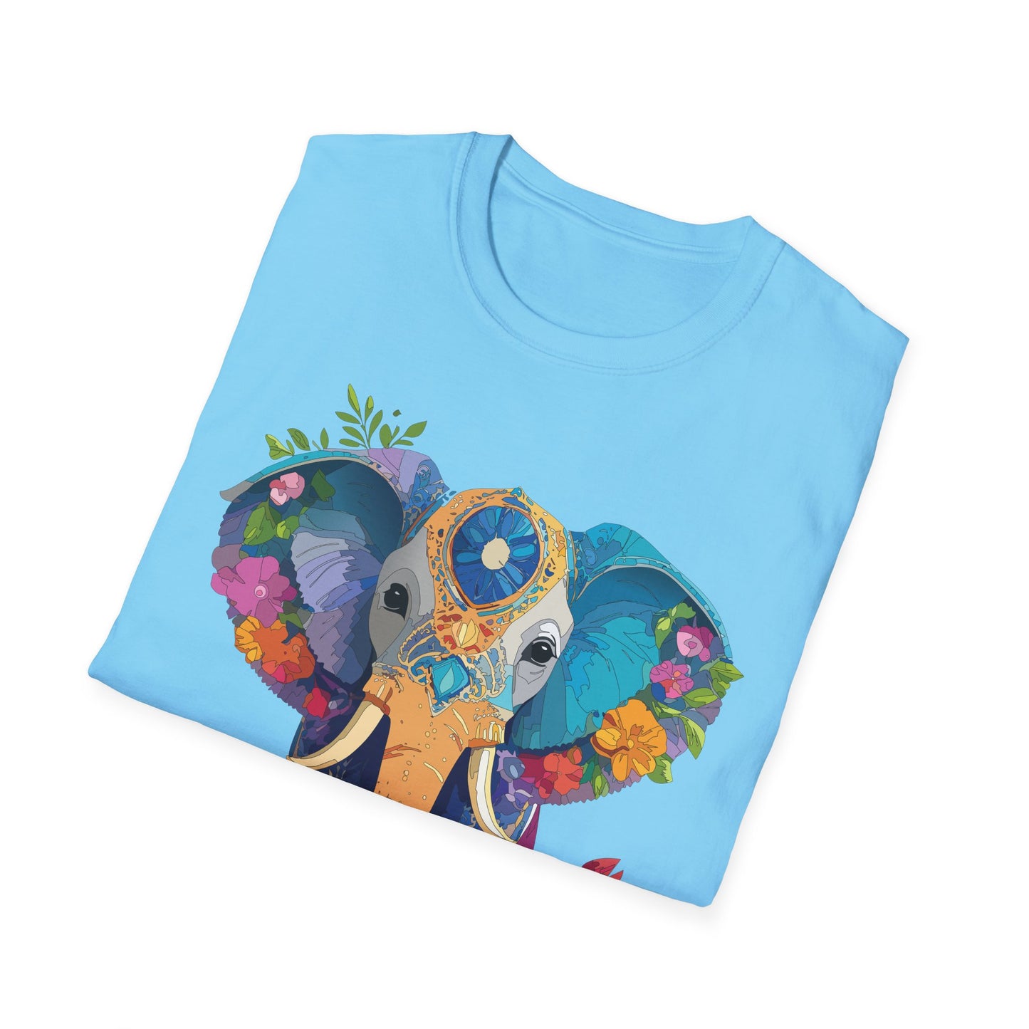 Elephant Shirt, T Shirt with Elephant, Elephant on T Shirt, T Shirt with Animation, Animals Tee Shirt