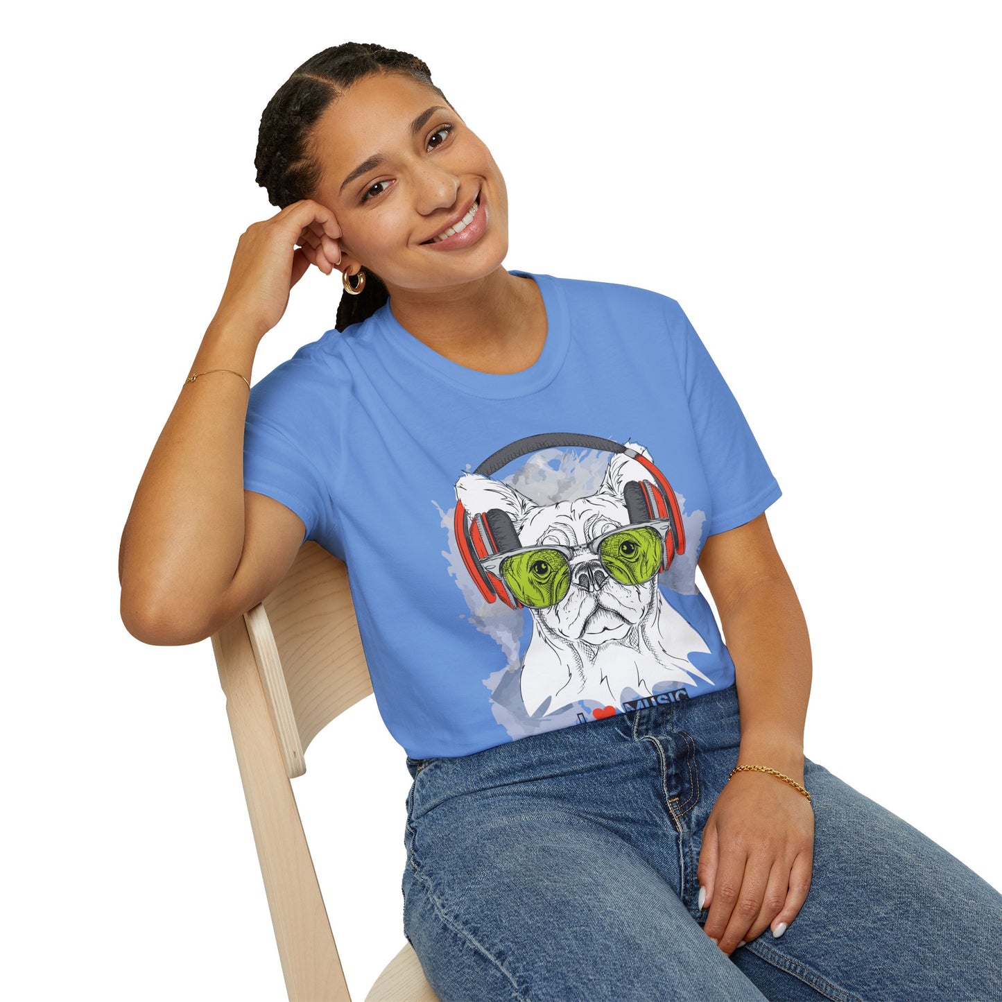 I love Music Animals Shirts, Shirt with Animals, Animals with Headphones Shirt