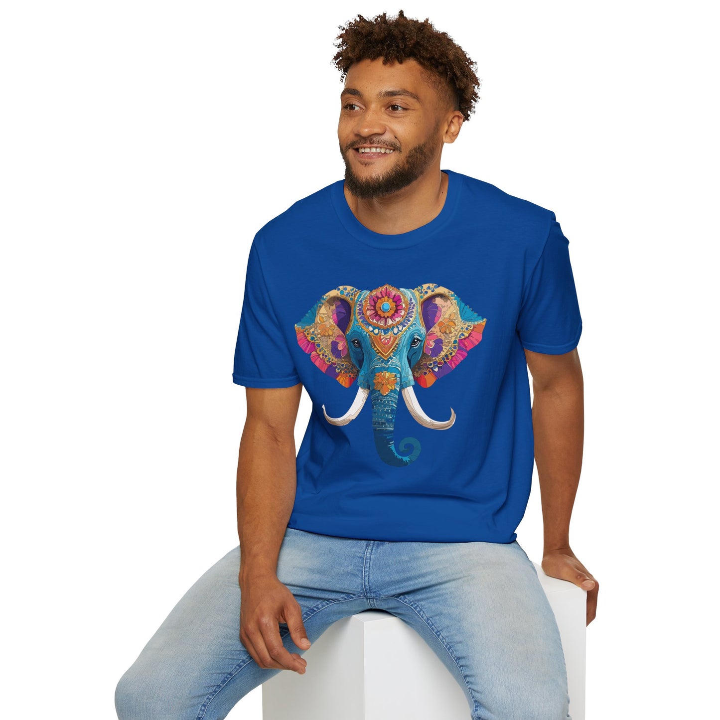 Elephant Shirt, T Shirt with Elephant, Elephant on T Shirt, T Shirt with Animation, Animals Tee Shirt