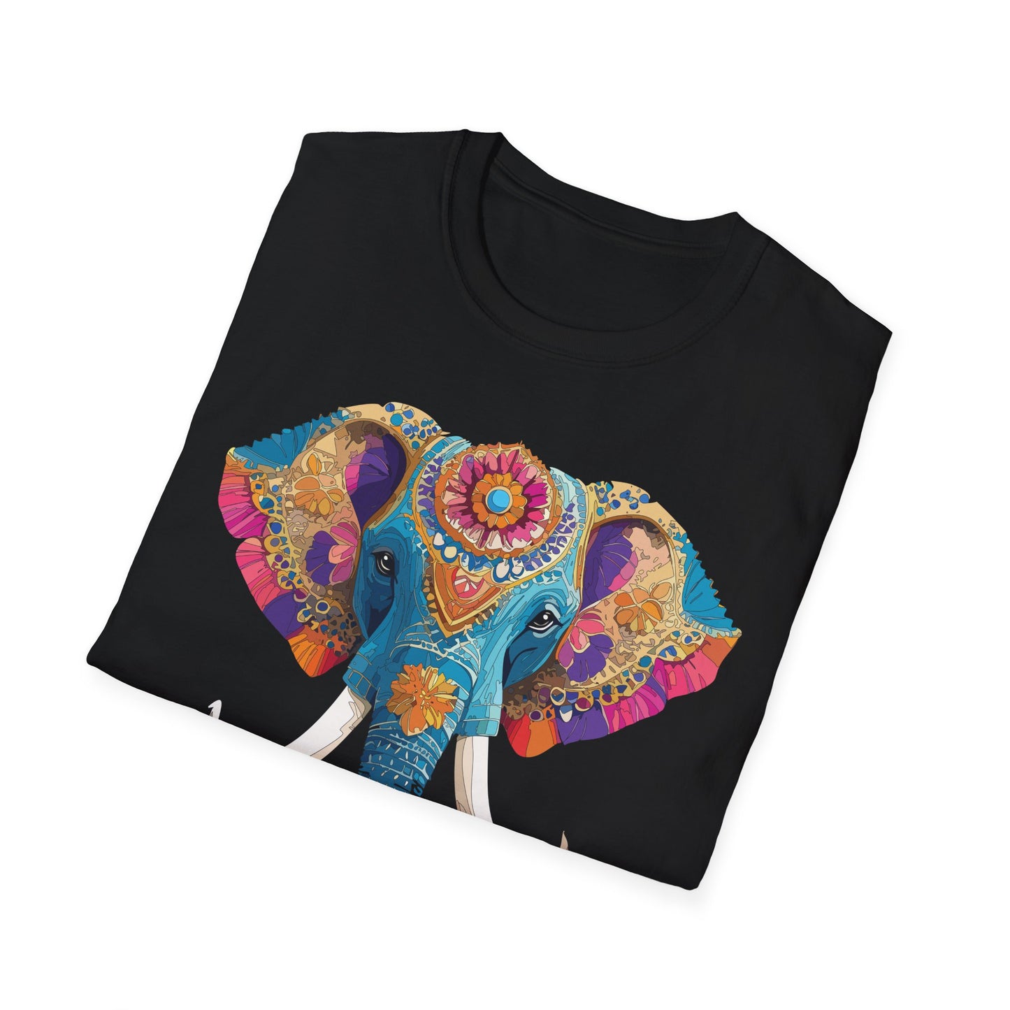 Elephant Shirt, T Shirt with Elephant, Elephant on T Shirt, T Shirt with Animation, Animals Tee Shirt