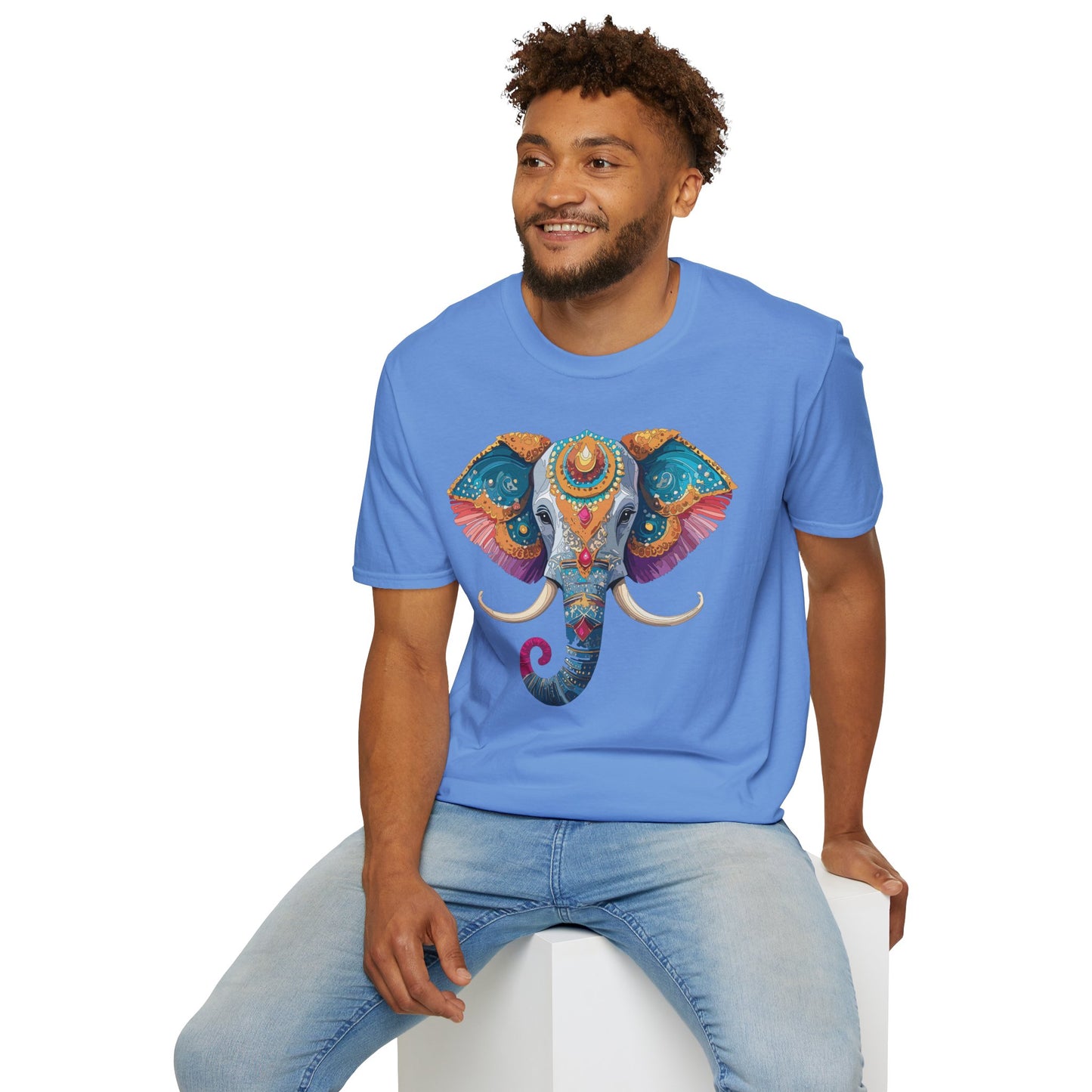 Elephant Shirt, T Shirt with Elephant, Elephant on T Shirt, T Shirt with Animation, Animals Tee Shirt