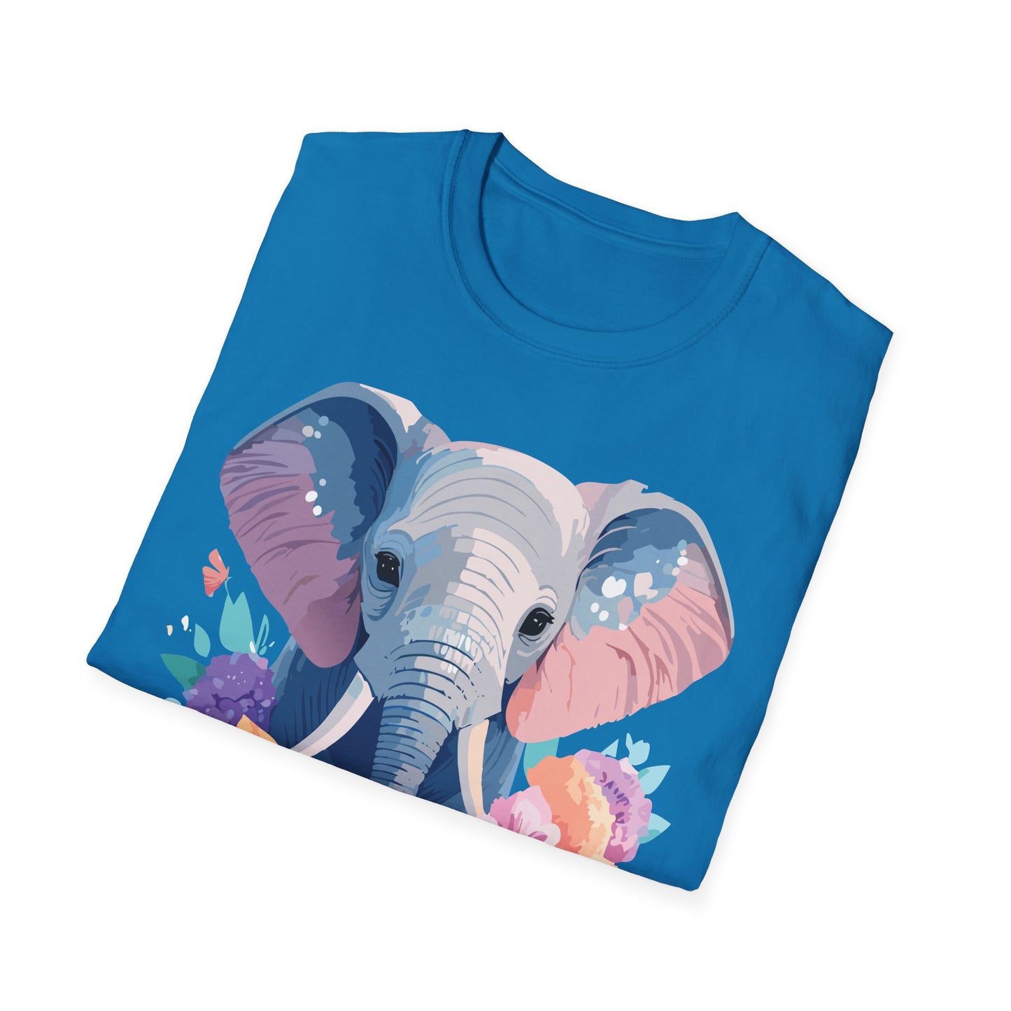 Elephant Shirt, T Shirt with Elephant, Elephant on T Shirt, T Shirt with Animation, Animals Tee Shirt