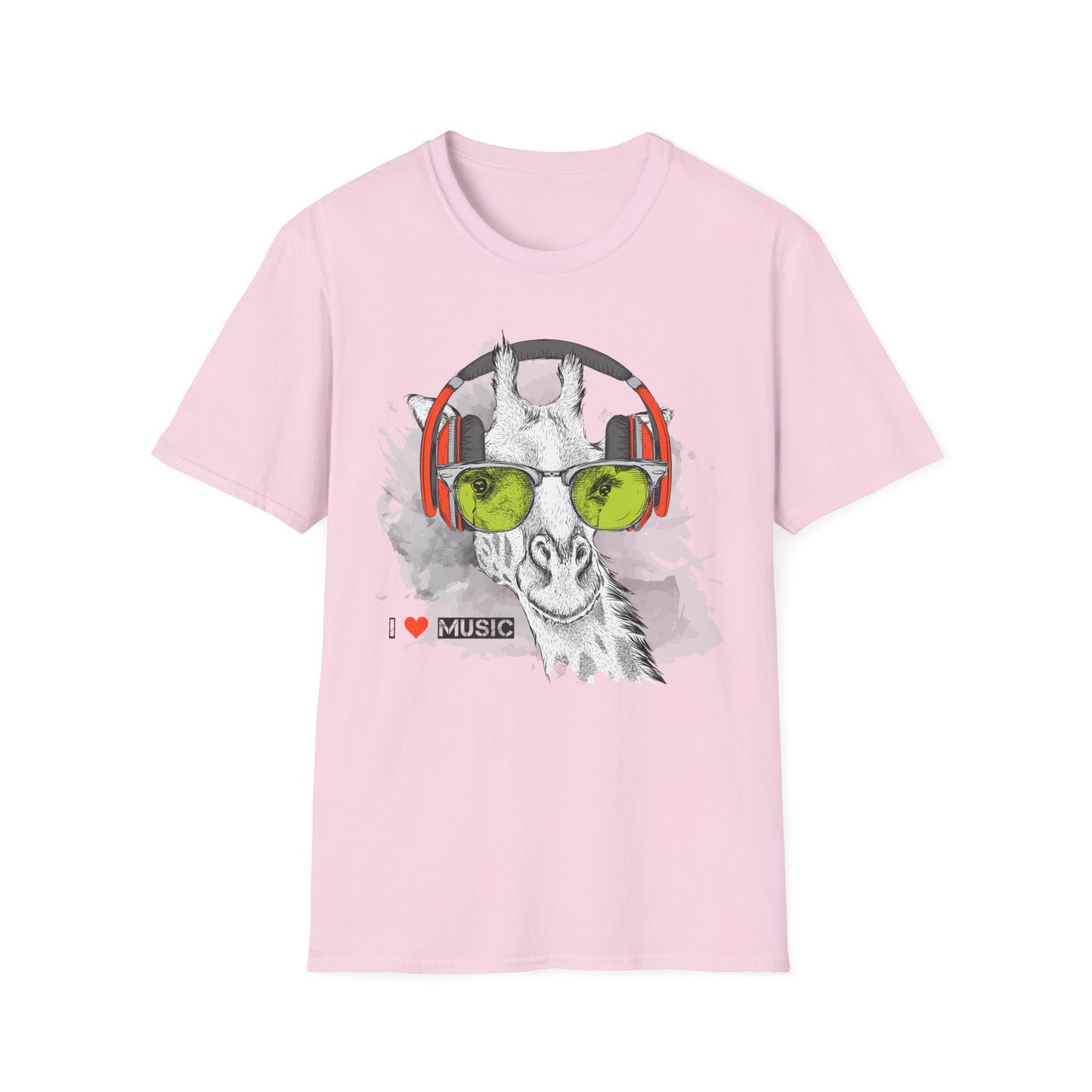 I love Music Animals Shirts, Shirt with Animals, Animals with Headphones Shirt
