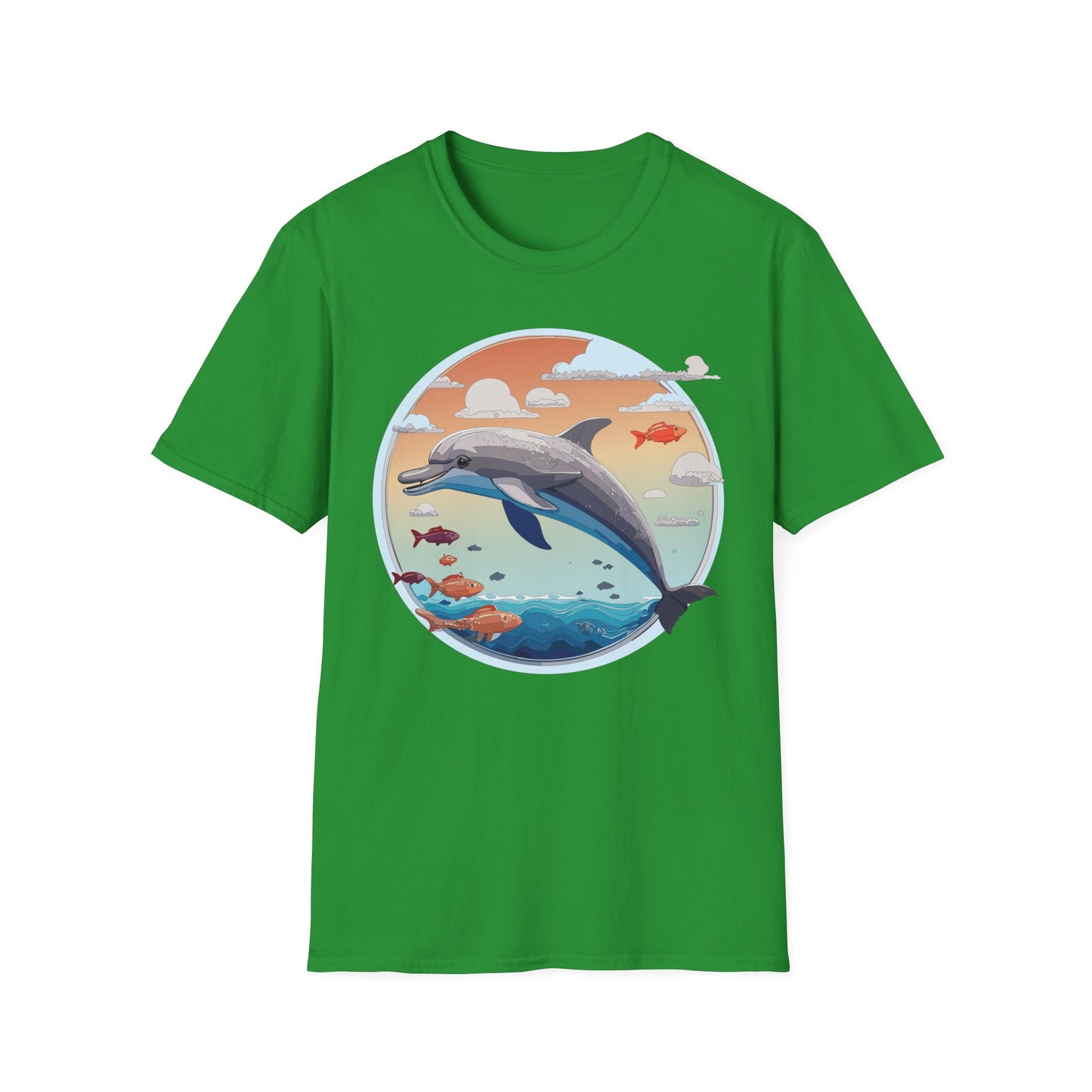 Dolphin Shirts, Shirt with Dolphin, Fish Tee Shirt, Animal Shirt