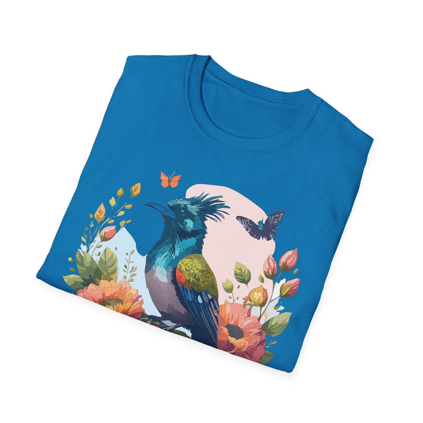 Bird T-Shirt, Floral Bird T Shirt, Shirt with Bird, Shirt with Animal