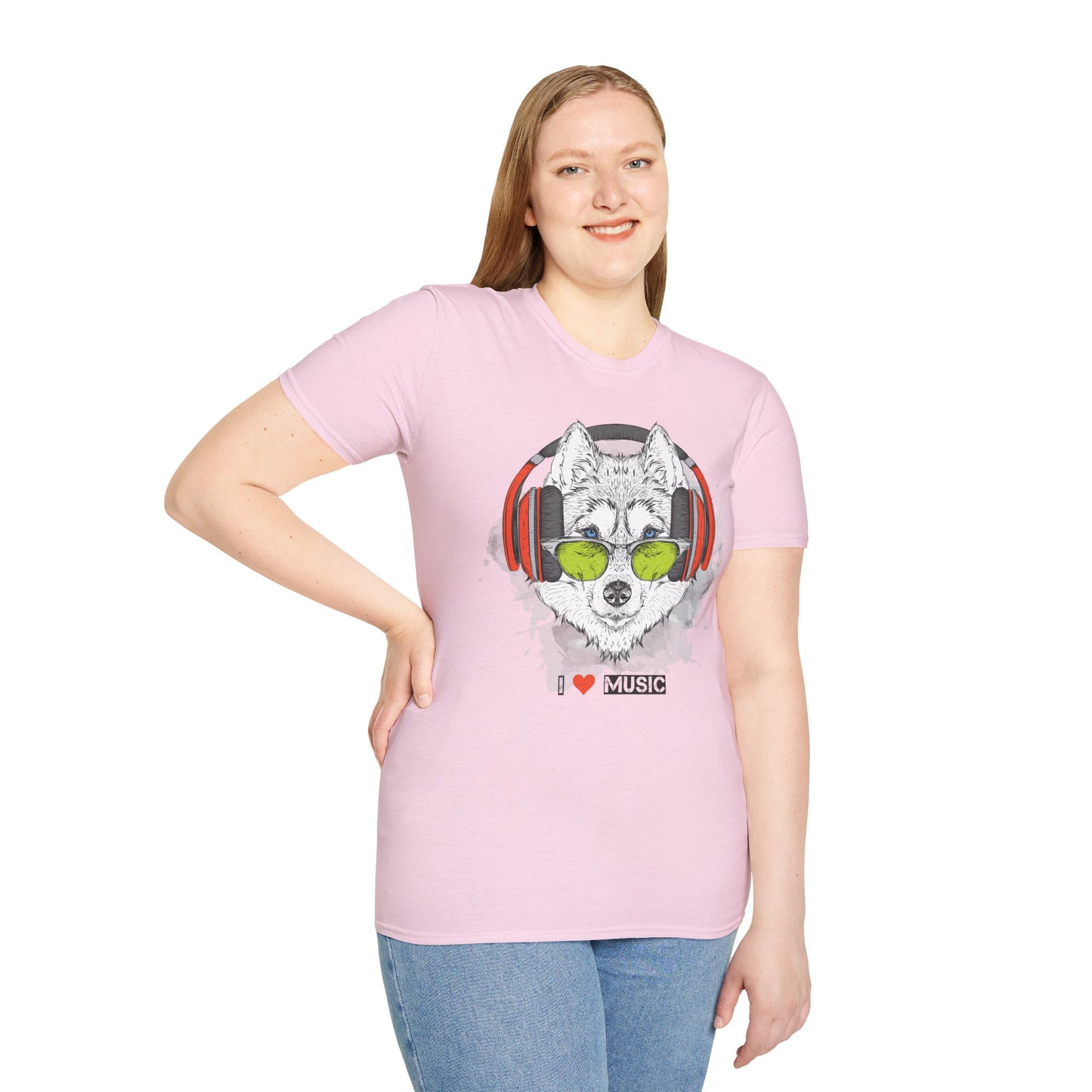 I love Music Animals Shirts, Shirt with Animals, Animals with Headphones Shirt