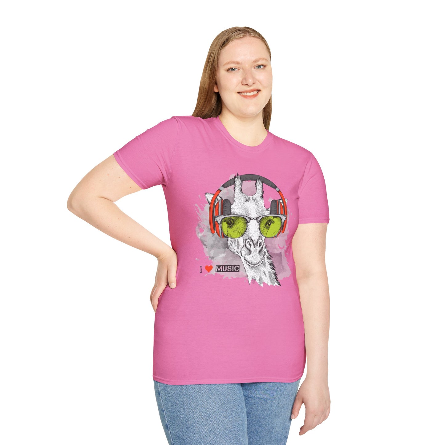 I love Music Animals Shirts, Shirt with Animals, Animals with Headphones Shirt