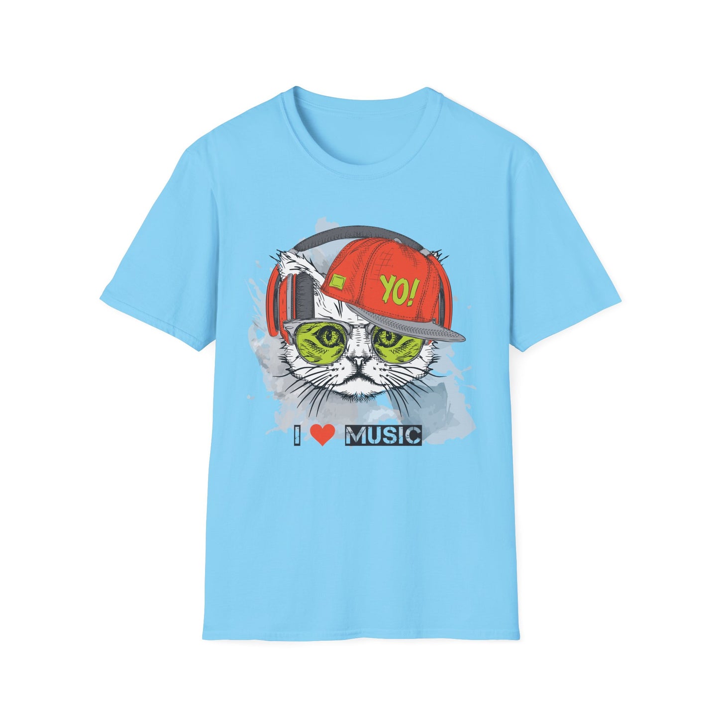 I love Music Animals Shirts, Shirt with Animals, Animals with Headphones Shirt