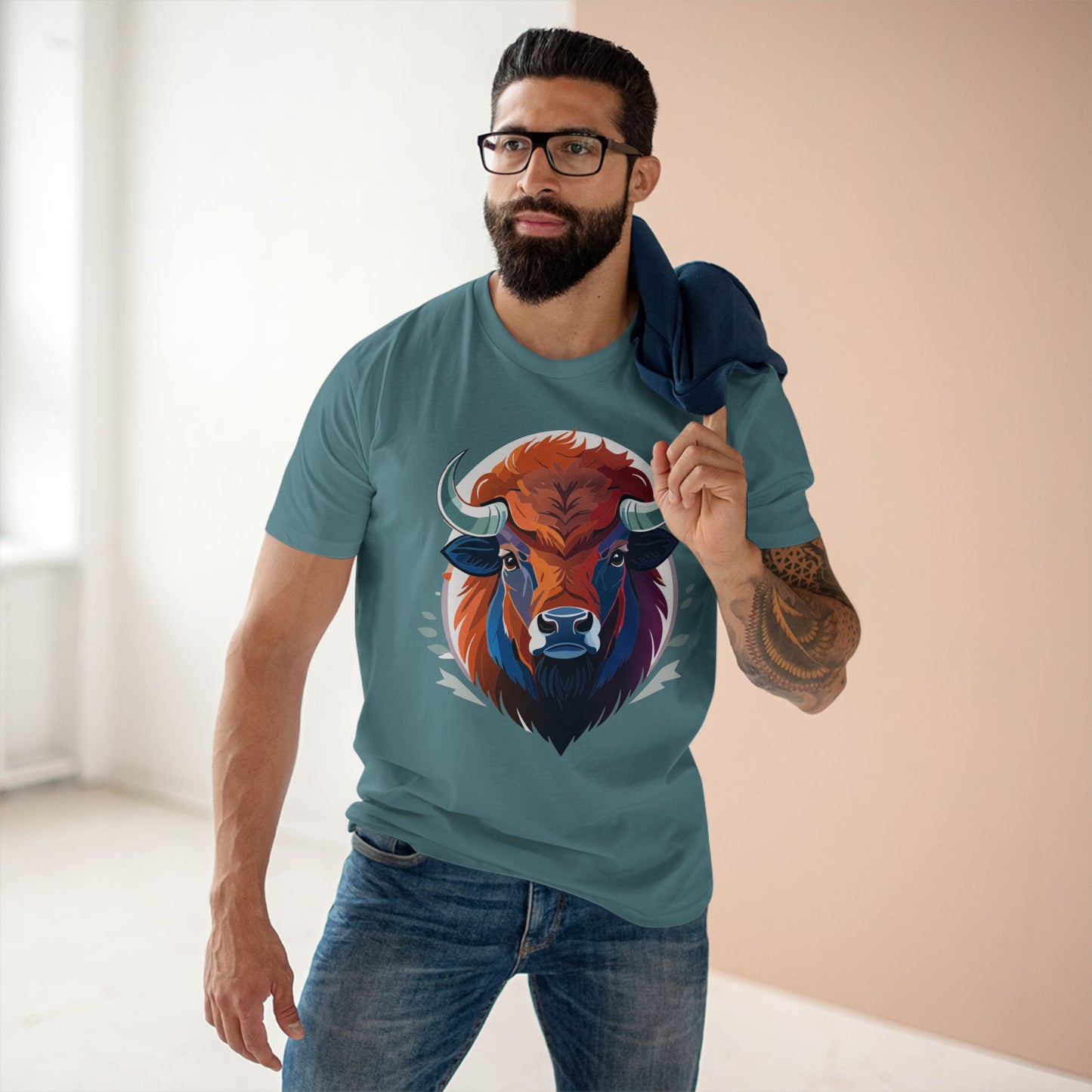 Animals Shirt, Bison Shirt - retro2nova