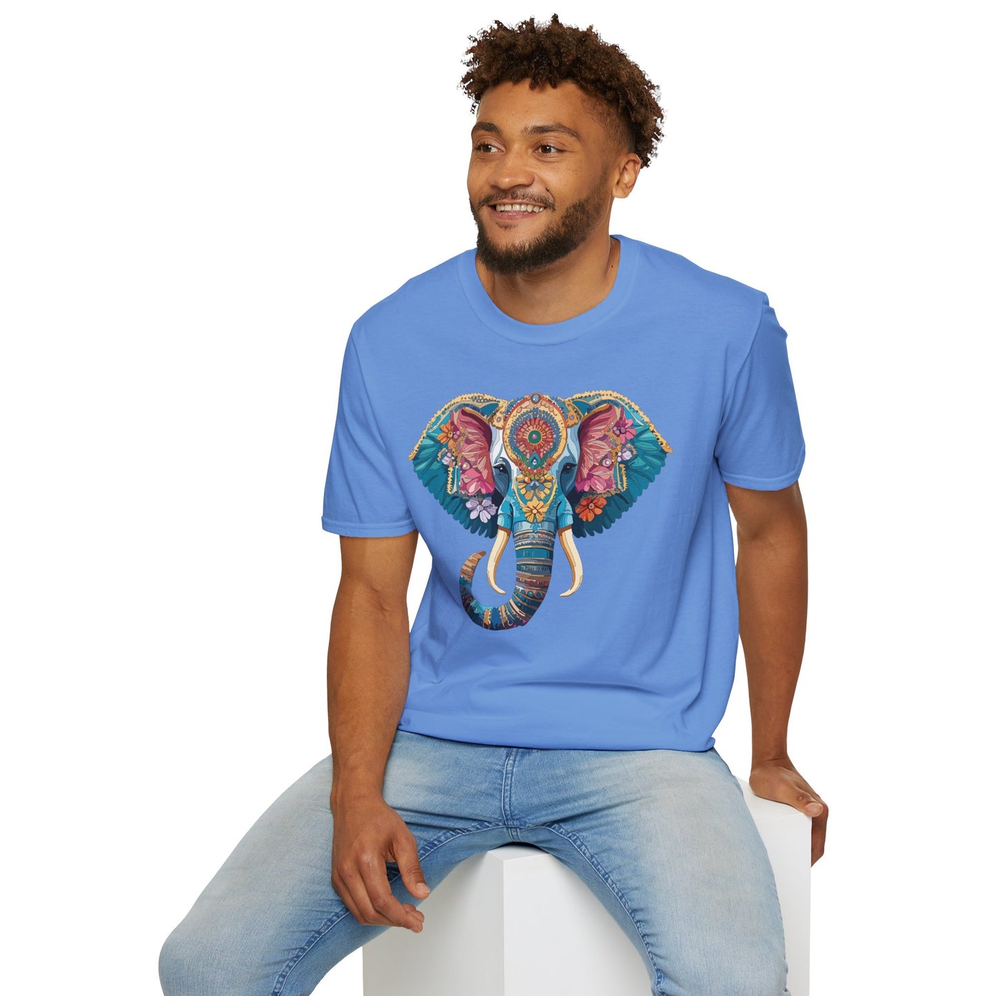 Elephant Shirt, T Shirt with Elephant, Elephant on T Shirt, T Shirt with Animation, Animals Tee Shirt