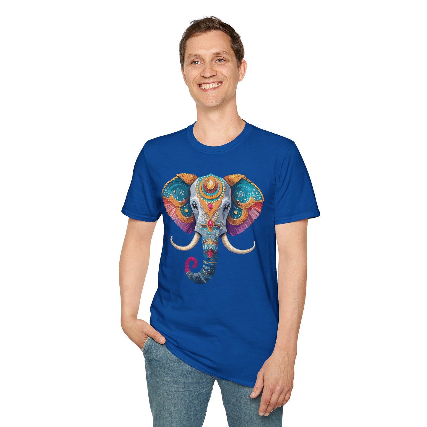 Elephant Shirt, T Shirt with Elephant, Elephant on T Shirt, T Shirt with Animation, Animals Tee Shirt