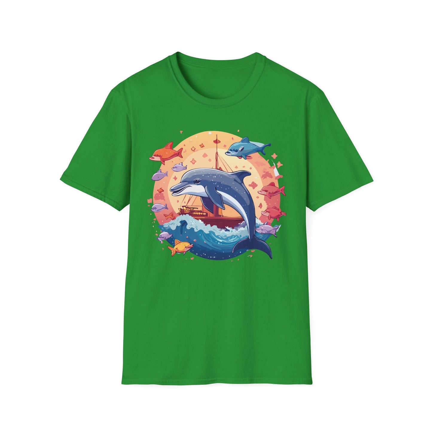 Dolphin Shirts, Shirt with Dolphin, Fish Tee Shirt, Animal Shirt