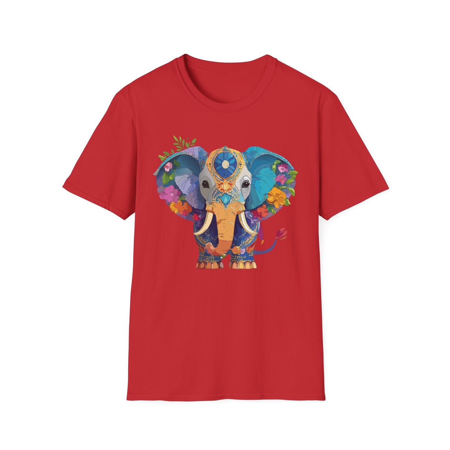 Elephant Shirt, T Shirt with Elephant, Elephant on T Shirt, T Shirt with Animation, Animals Tee Shirt