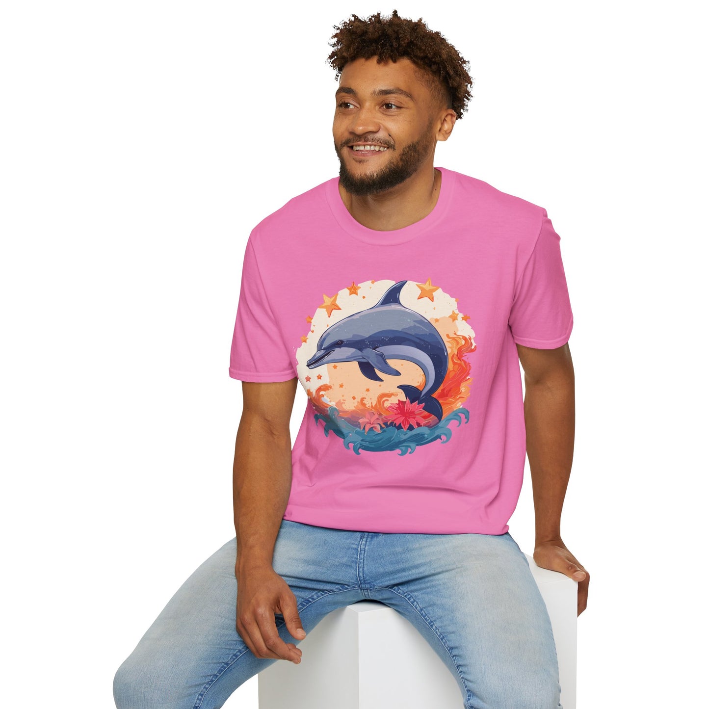 Dolphin Shirts, Shirt with Dolphin, Fish Tee Shirt, Animal Shirt