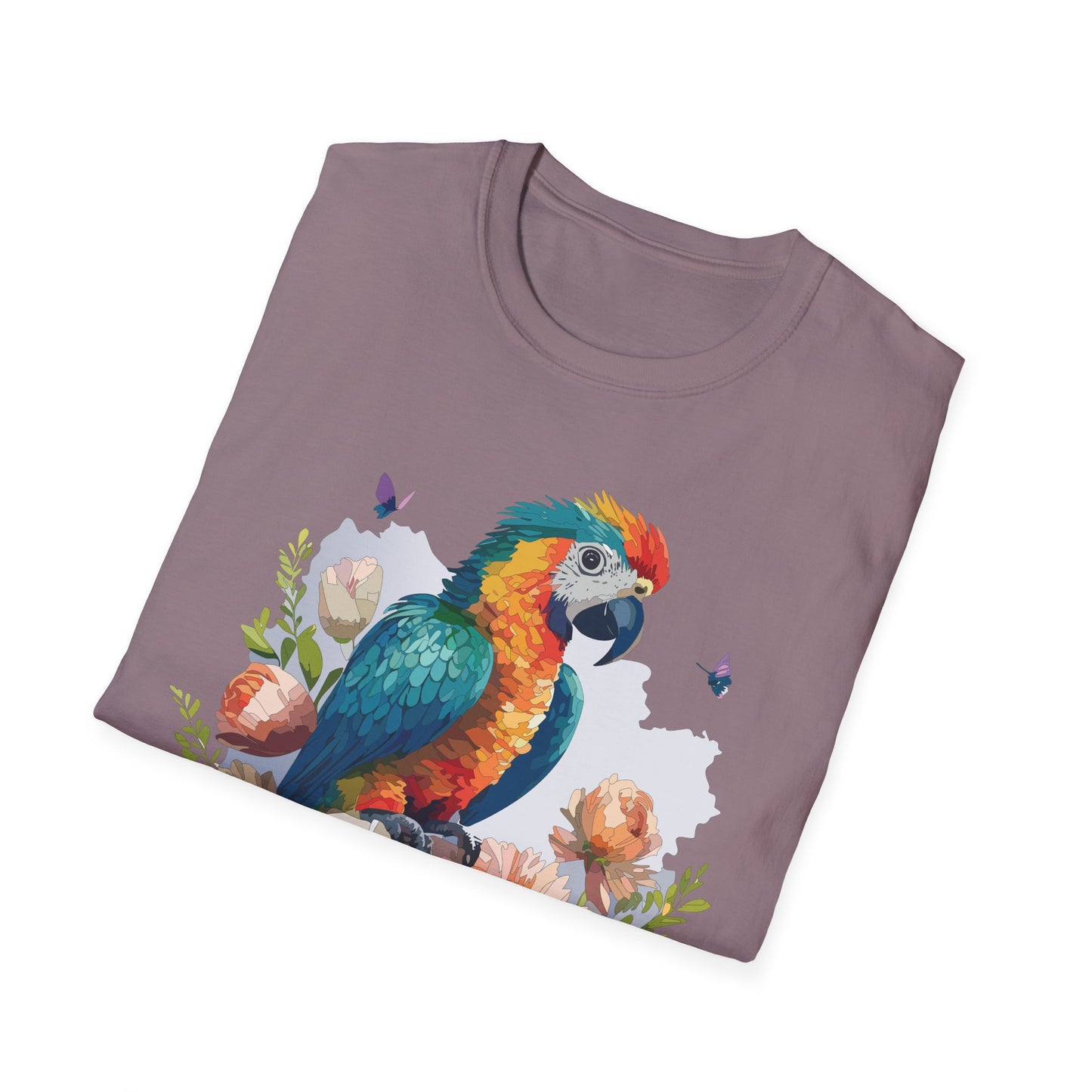 Bird T-Shirt, Floral Bird T Shirt, Shirt with Bird, Shirt with Animal