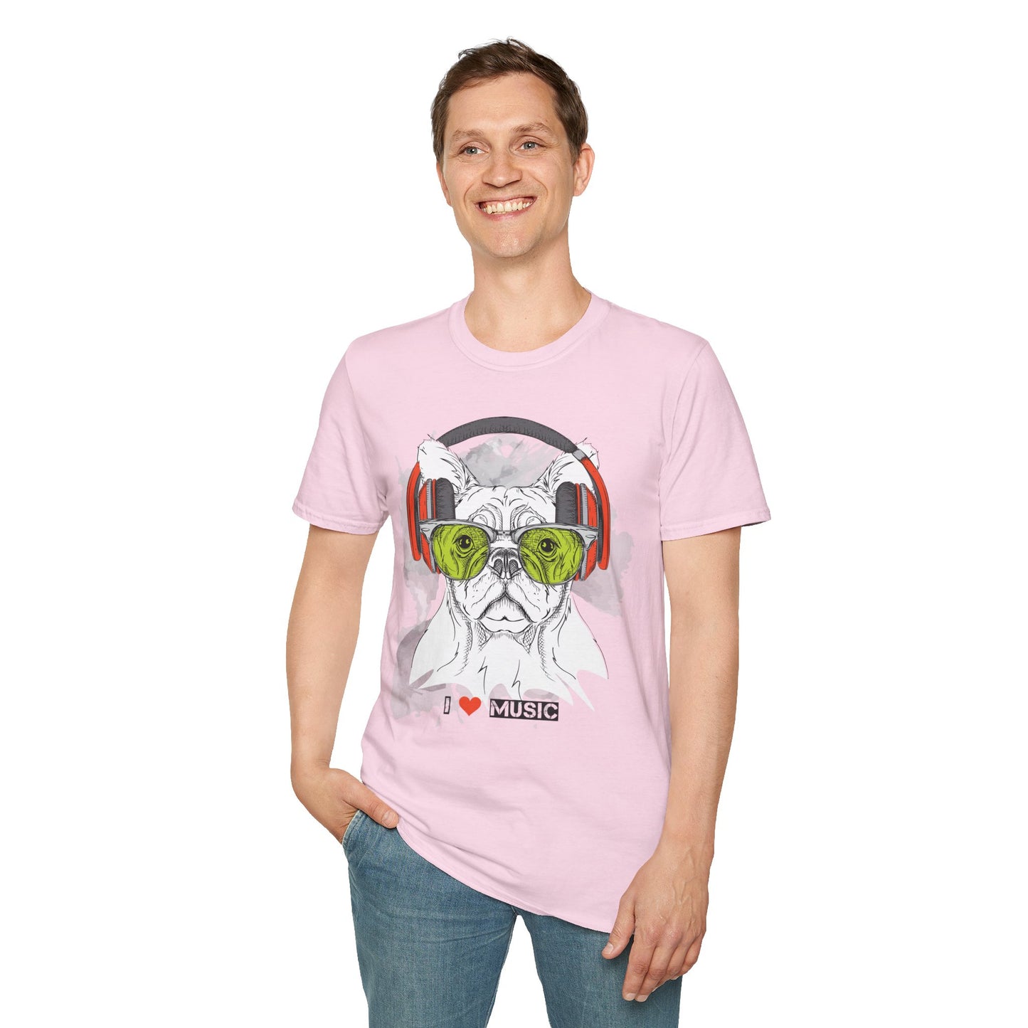 I love Music Animals Shirts, Shirt with Animals, Animals with Headphones Shirt