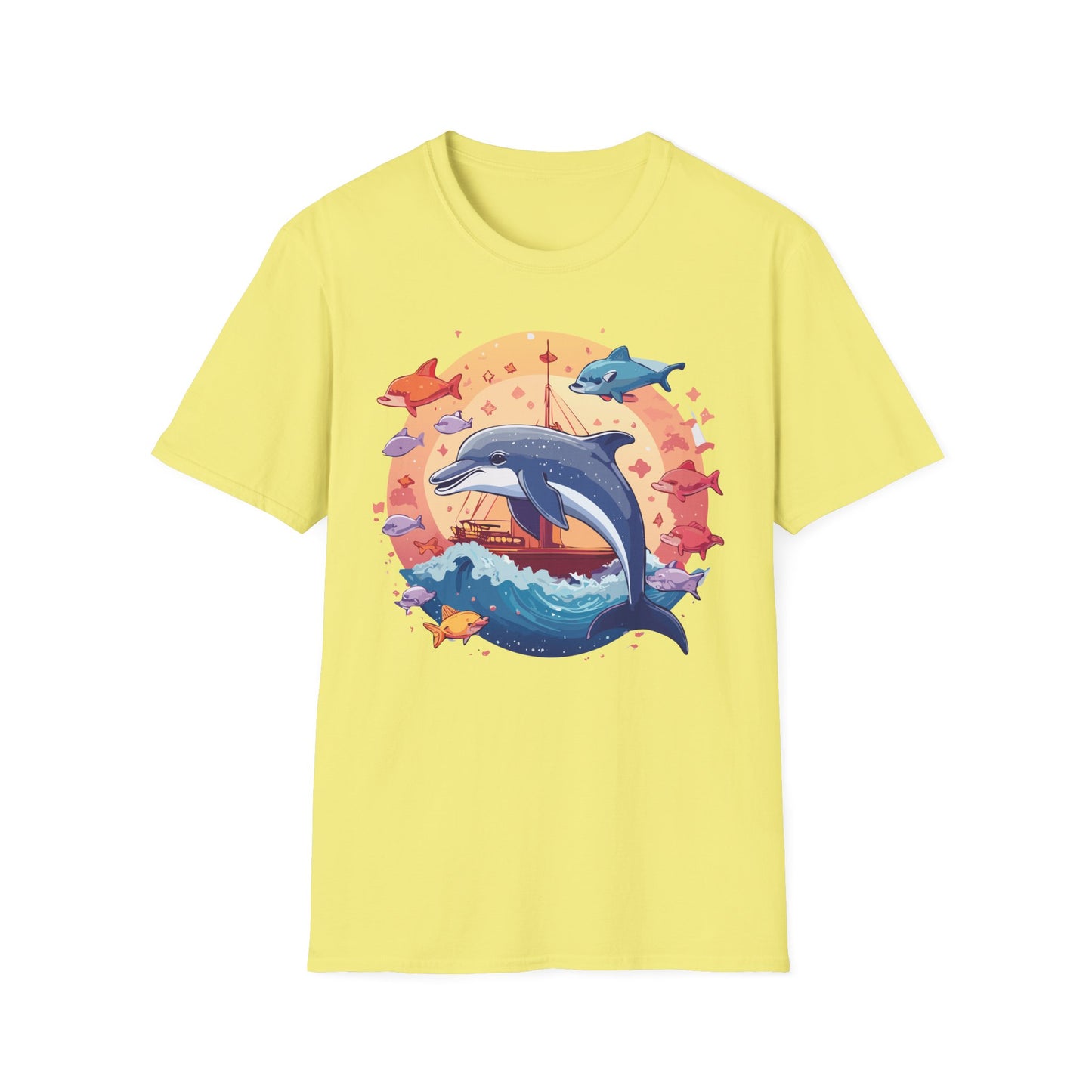 Dolphin Shirts, Shirt with Dolphin, Fish Tee Shirt, Animal Shirt