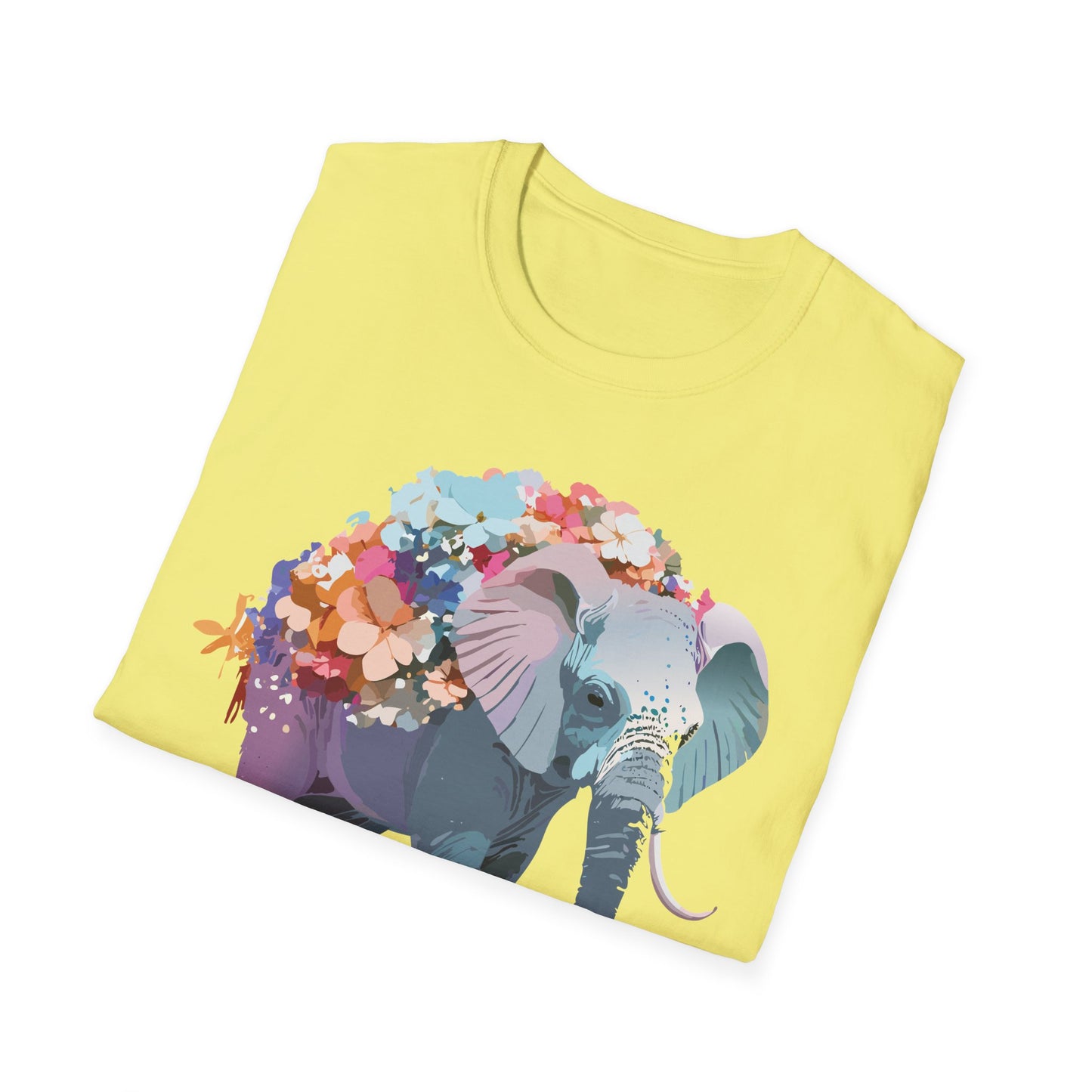 Elephant Shirt, T Shirt with Elephant, Elephant on T Shirt, T Shirt with Animation, Animals Tee Shirt