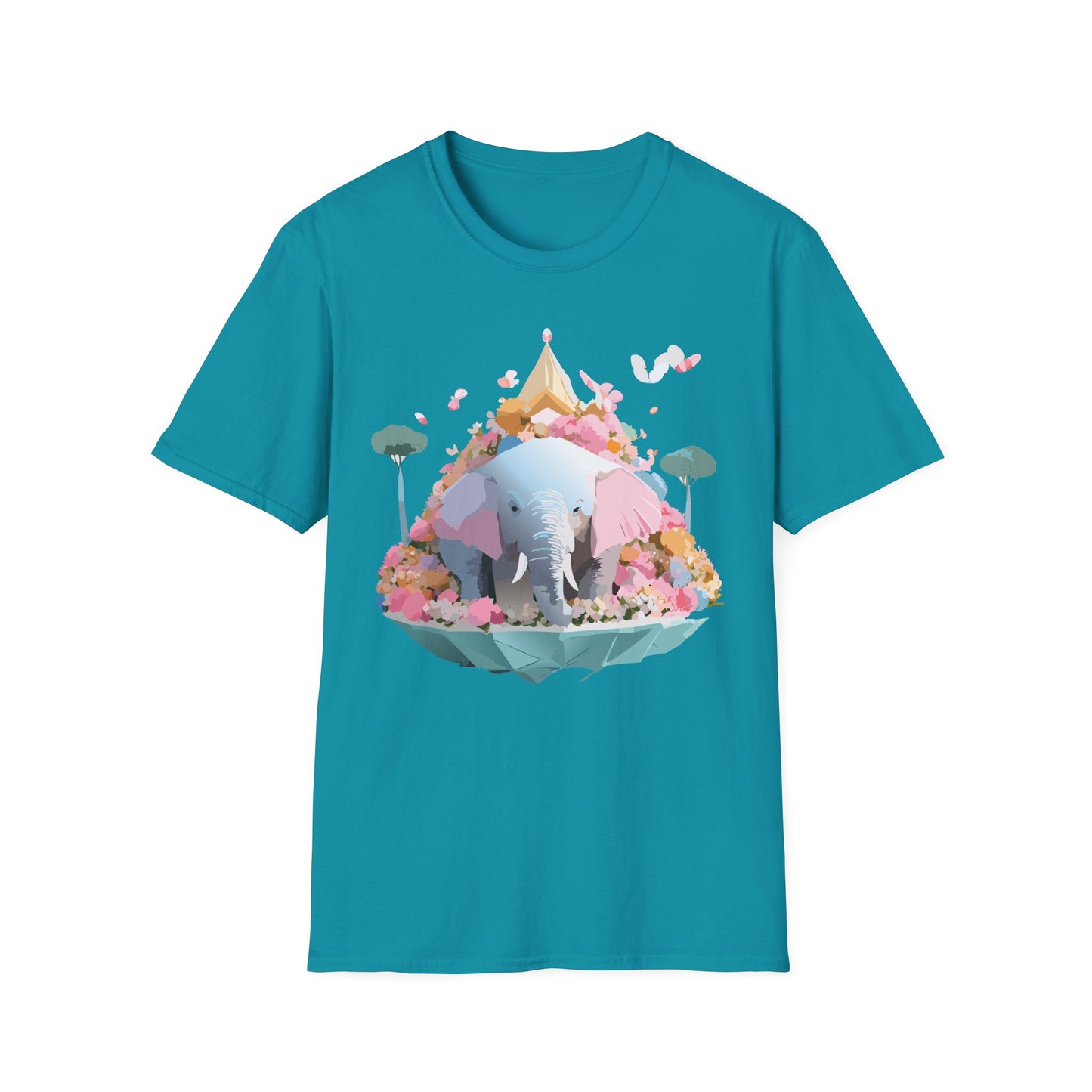Elephant Shirt, T Shirt with Elephant, Elephant on T Shirt, T Shirt with Animation, Animals Tee Shirt