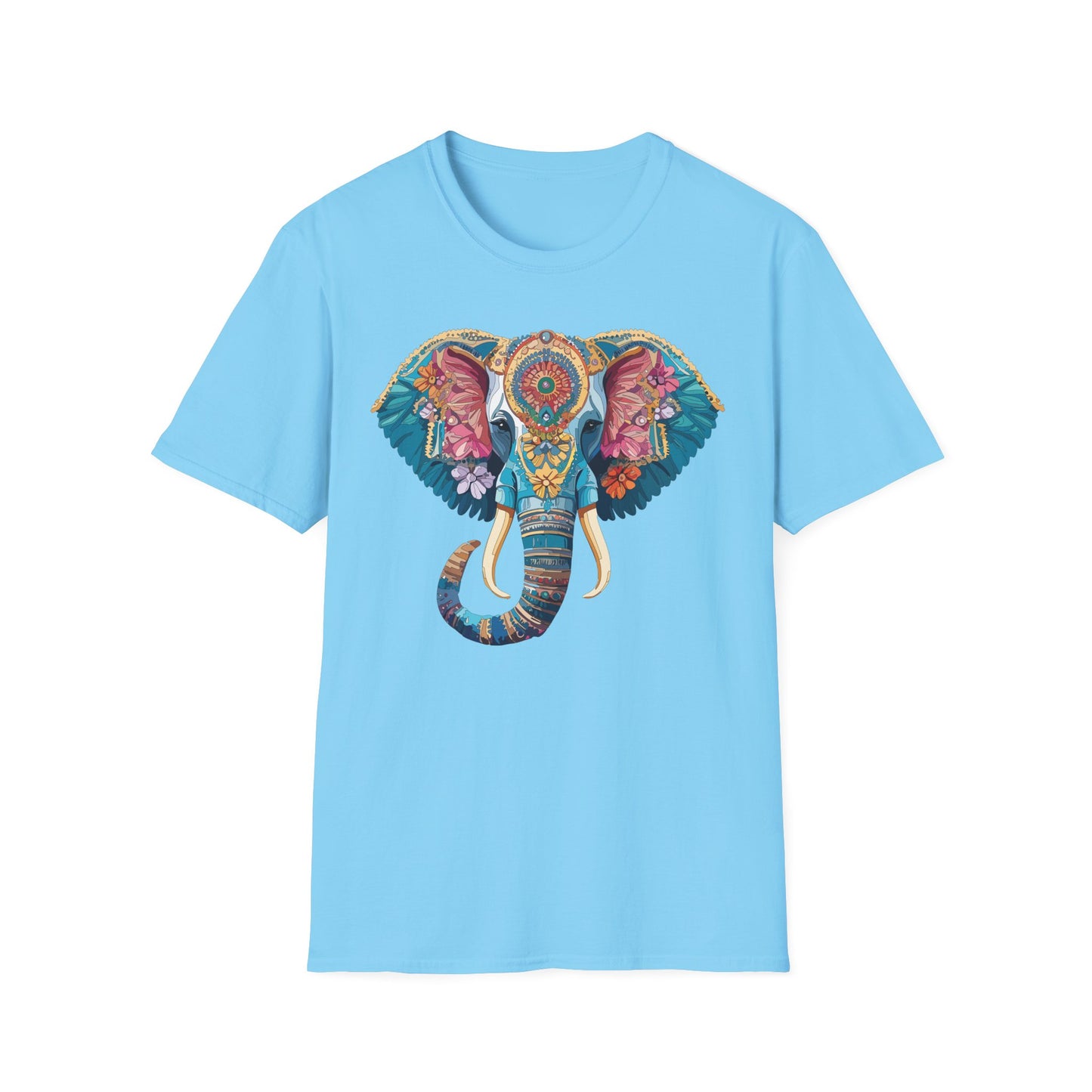 Elephant Shirt, T Shirt with Elephant, Elephant on T Shirt, T Shirt with Animation, Animals Tee Shirt