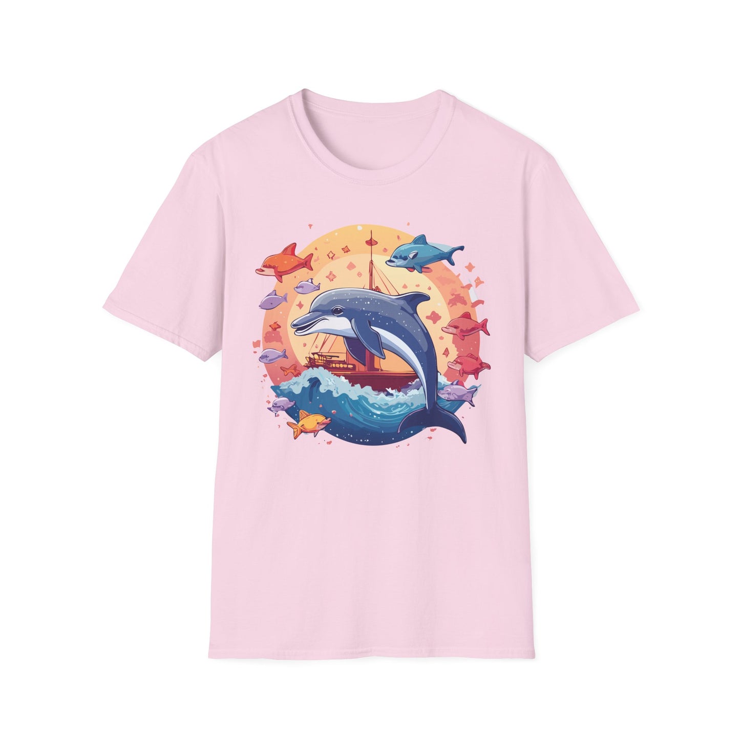 Dolphin Shirts, Shirt with Dolphin, Fish Tee Shirt, Animal Shirt