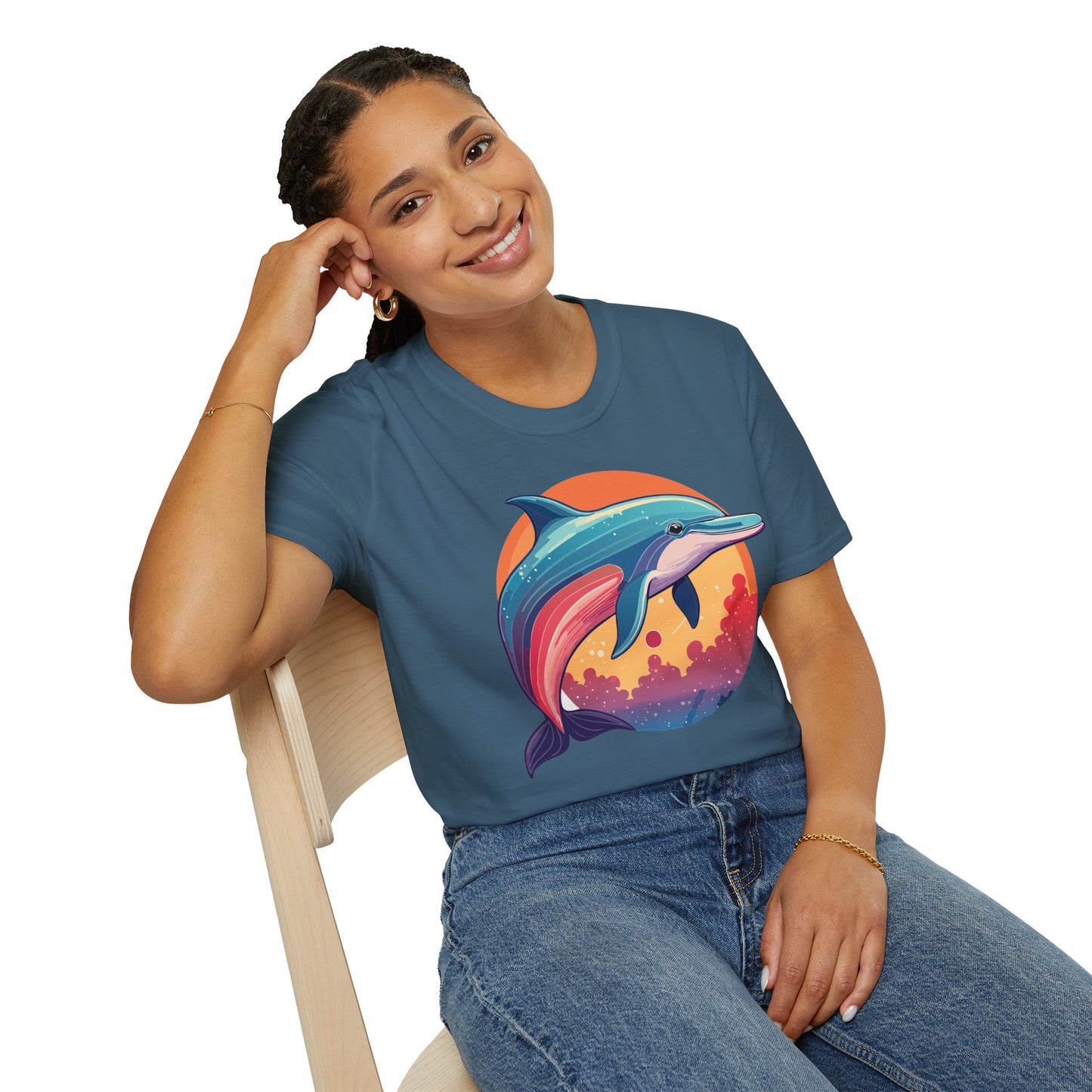 Dolphin Shirts, Shirt with Dolphin, Fish Tee Shirt, Animal Shirt