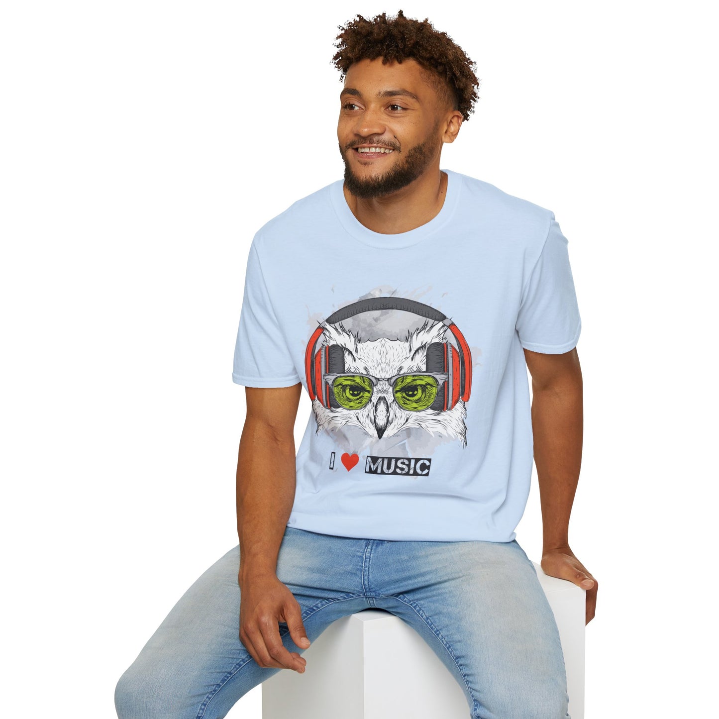 I love Music Animals Shirts, Shirt with Animals, Animals with Headphones Shirt
