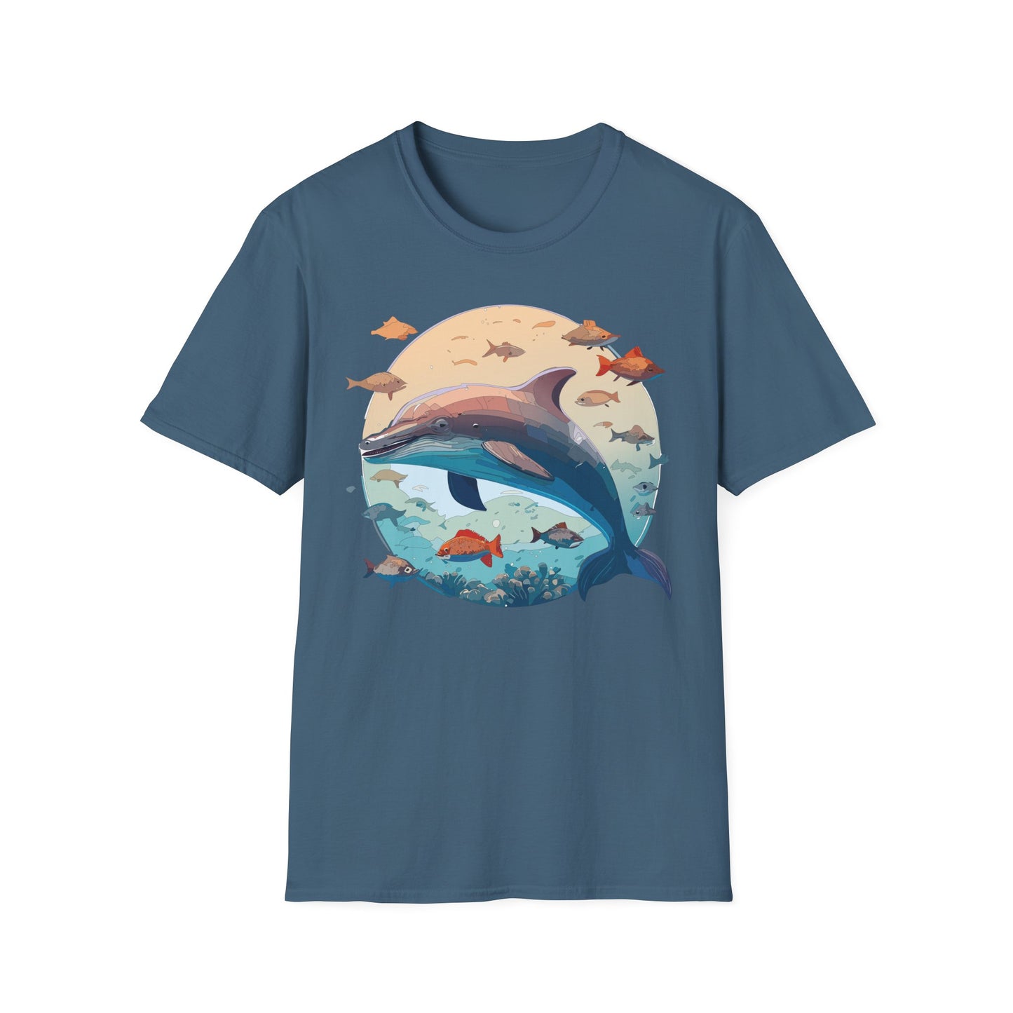 Dolphin Shirts, Shirt with Dolphin, Fish Tee Shirt, Animal Shirt