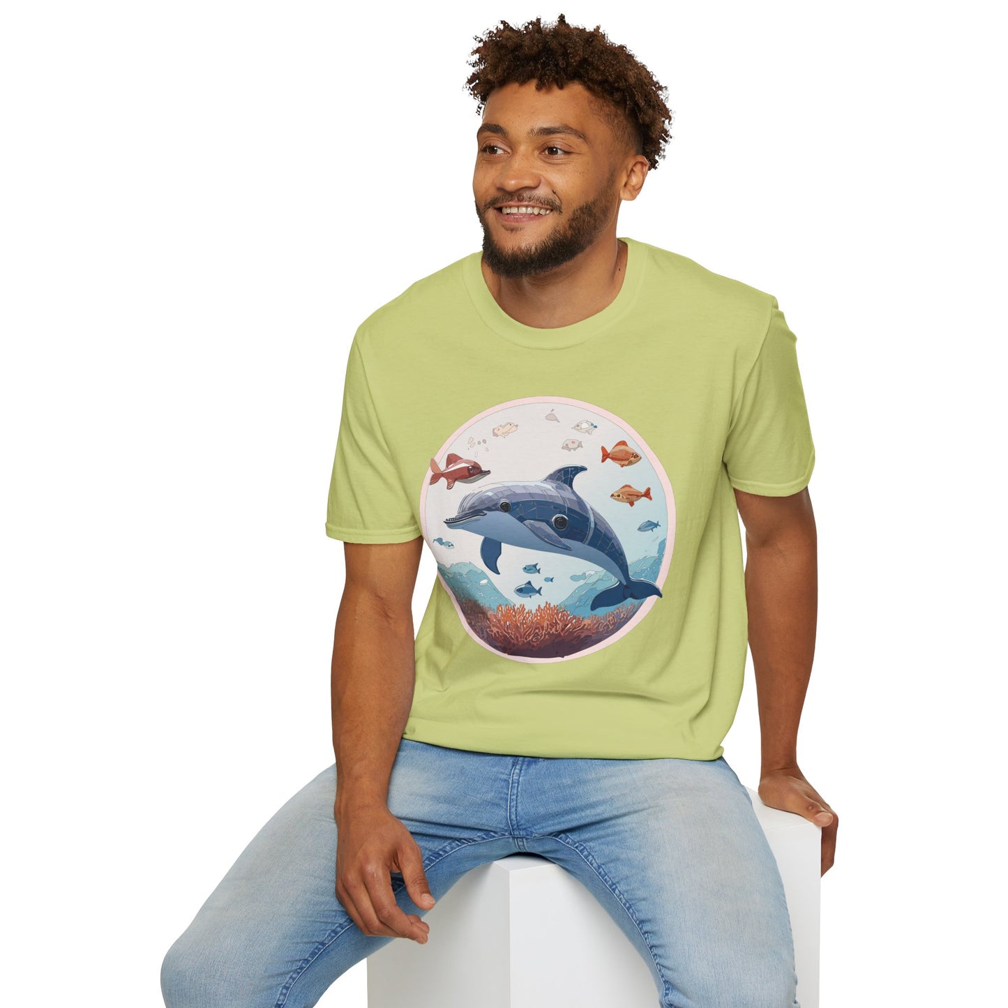 Dolphin Shirts, Shirt with Dolphin, Fish Tee Shirt, Animal Shirt
