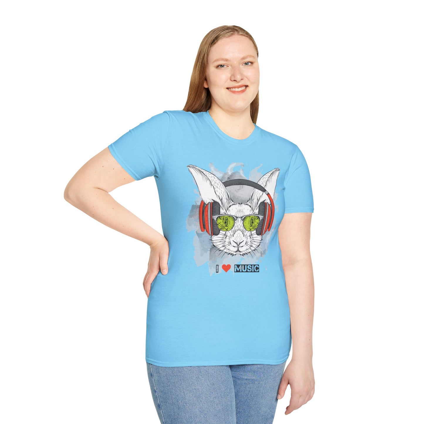 I love Music Animals Shirts, Shirt with Animals, Animals with Headphones Shirt