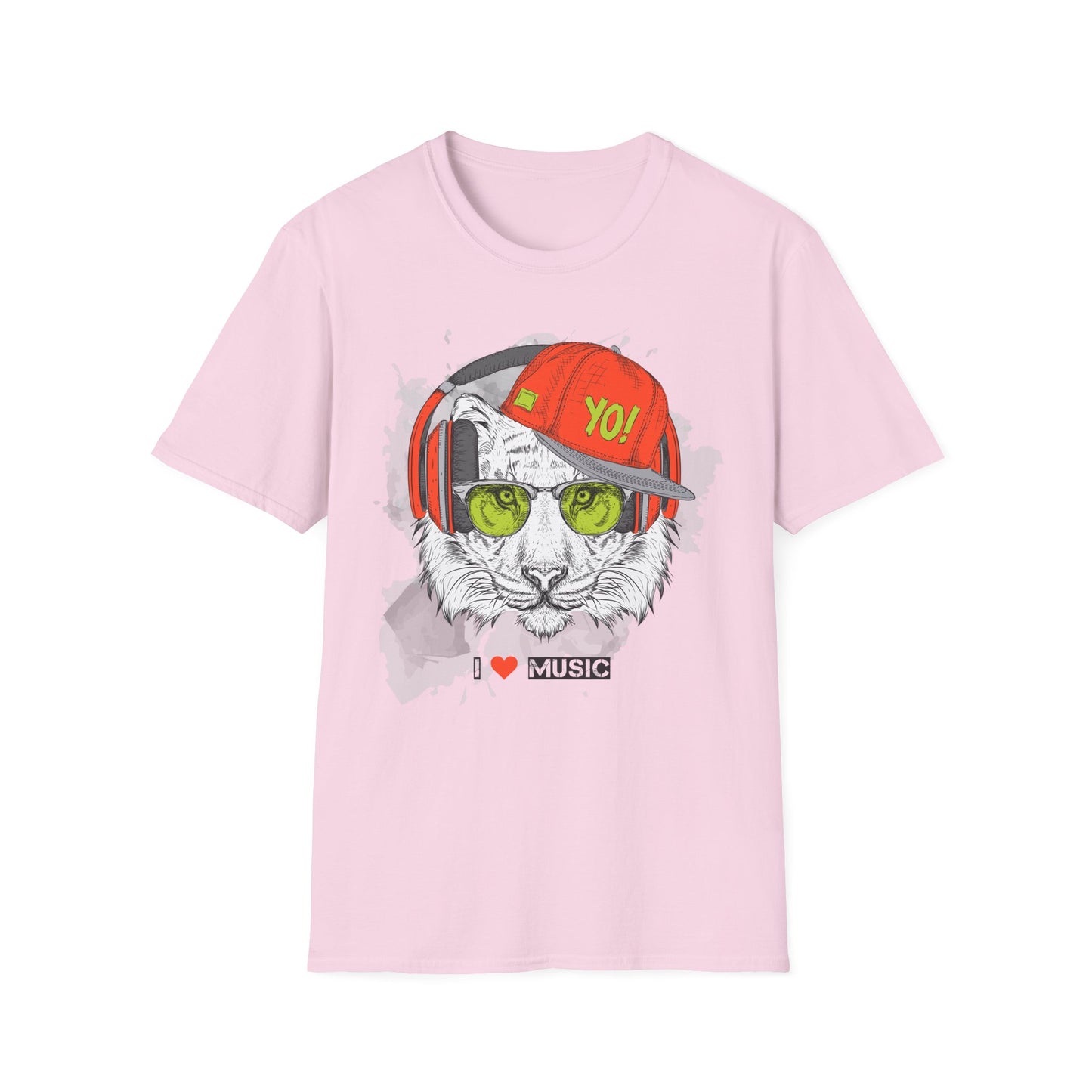 I love Music Animals Shirts, Shirt with Animals, Animals with Headphones Shirt