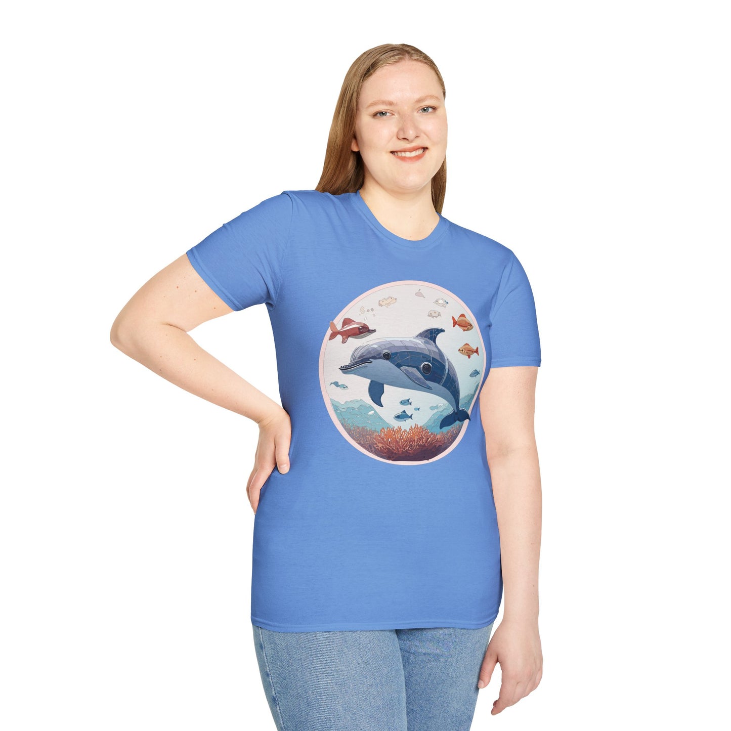 Dolphin Shirts, Shirt with Dolphin, Fish Tee Shirt, Animal Shirt