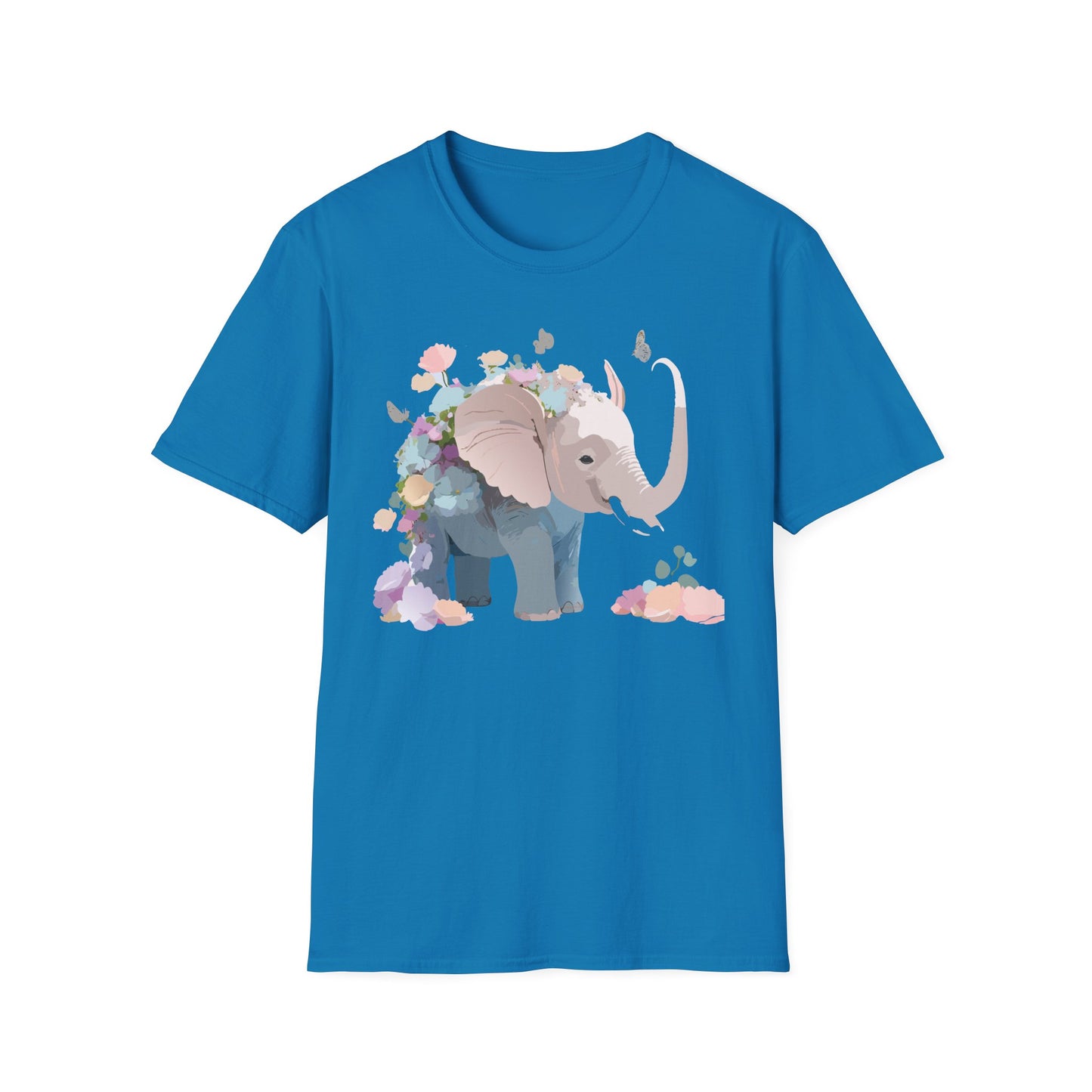 Elephant Shirt, T Shirt with Elephant, Elephant on T Shirt, T Shirt with Animation, Animals Tee Shirt
