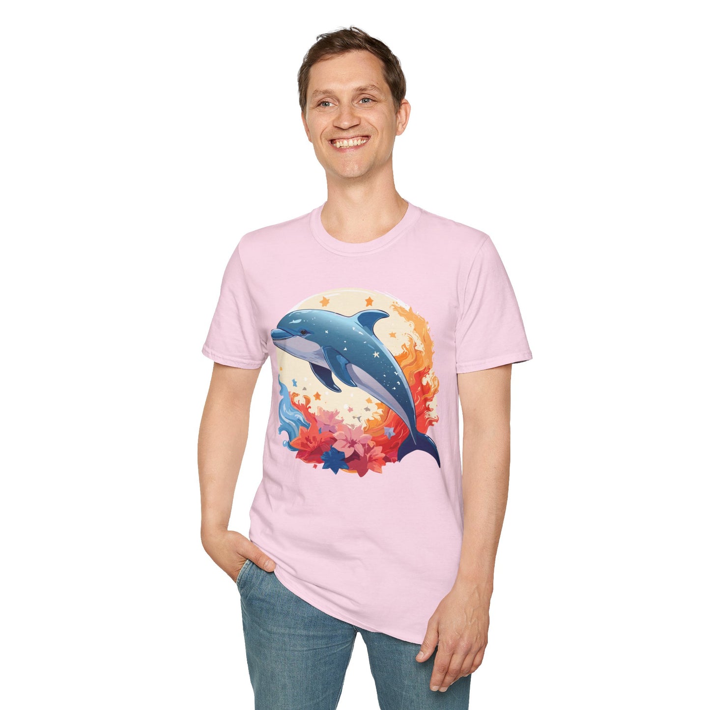 Dolphin Shirts, Shirt with Dolphin, Fish Tee Shirt, Animal Shirt