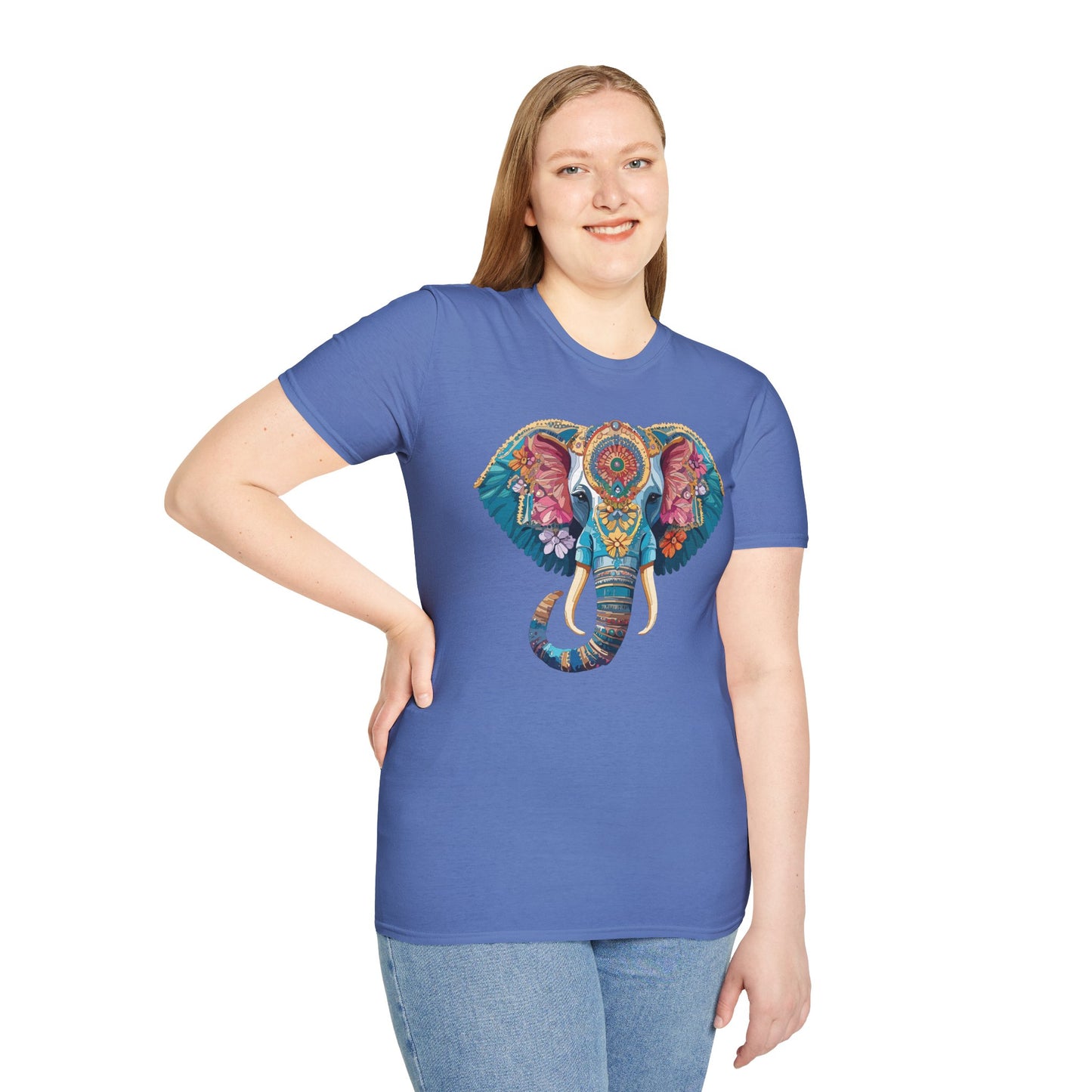 Elephant Shirt, T Shirt with Elephant, Elephant on T Shirt, T Shirt with Animation, Animals Tee Shirt