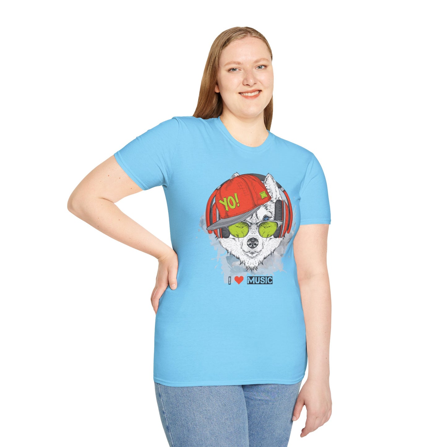I love Music Animals Shirts, Shirt with Animals, Animals with Headphones Shirt