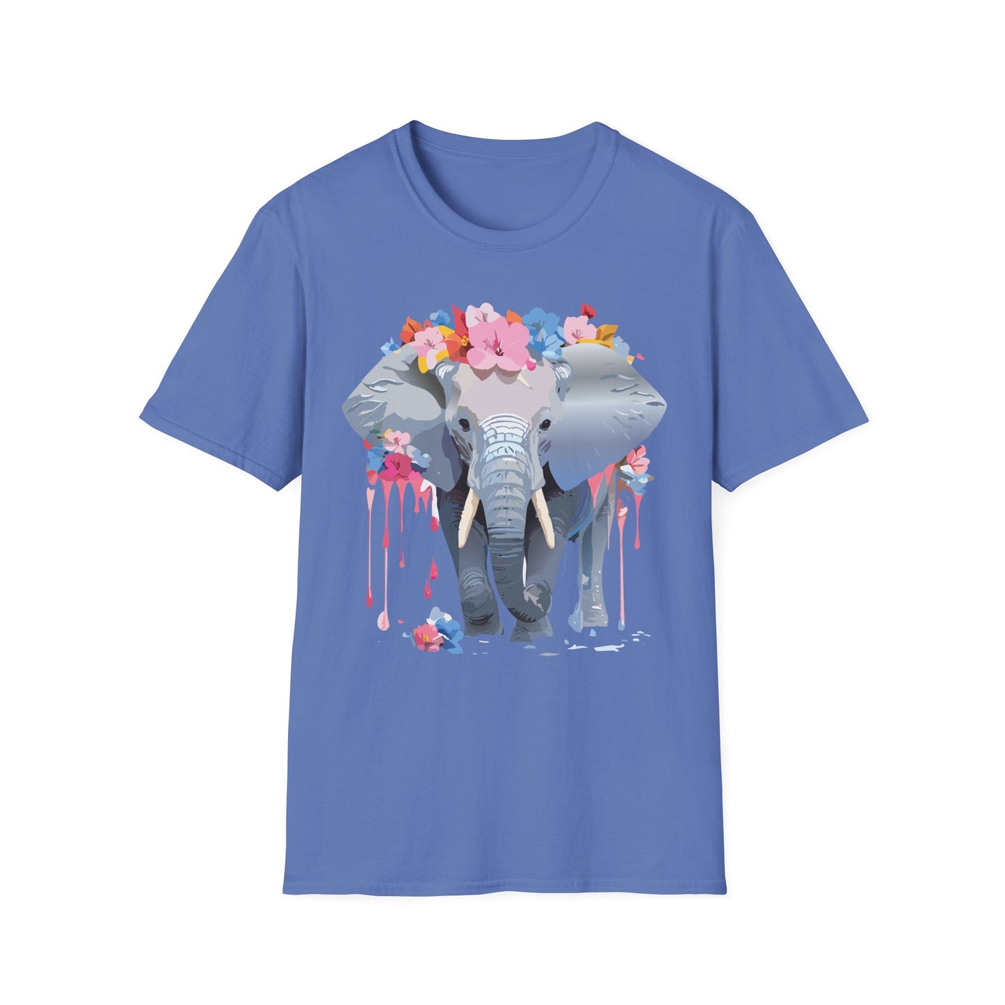 Elephant Shirt, T Shirt with Elephant, Elephant on T Shirt, T Shirt with Animation, Animals Tee Shirt