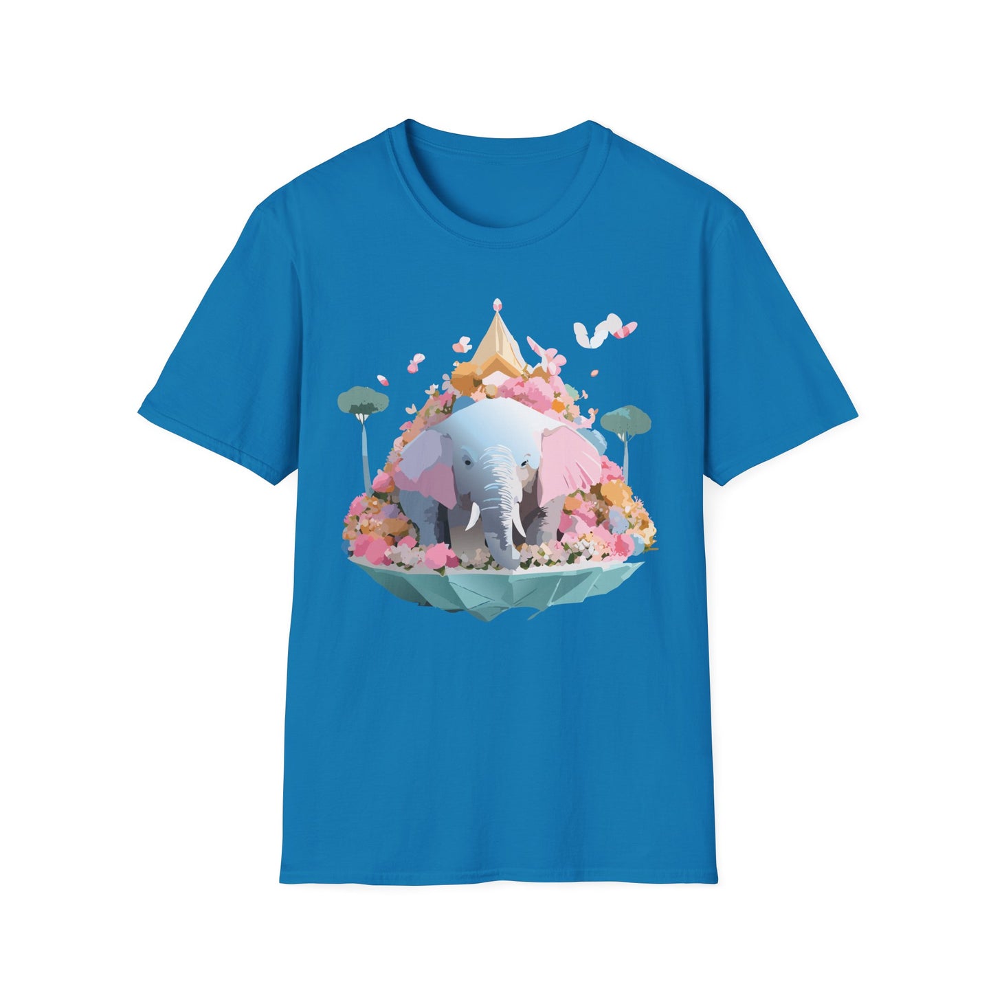 Elephant Shirt, T Shirt with Elephant, Elephant on T Shirt, T Shirt with Animation, Animals Tee Shirt